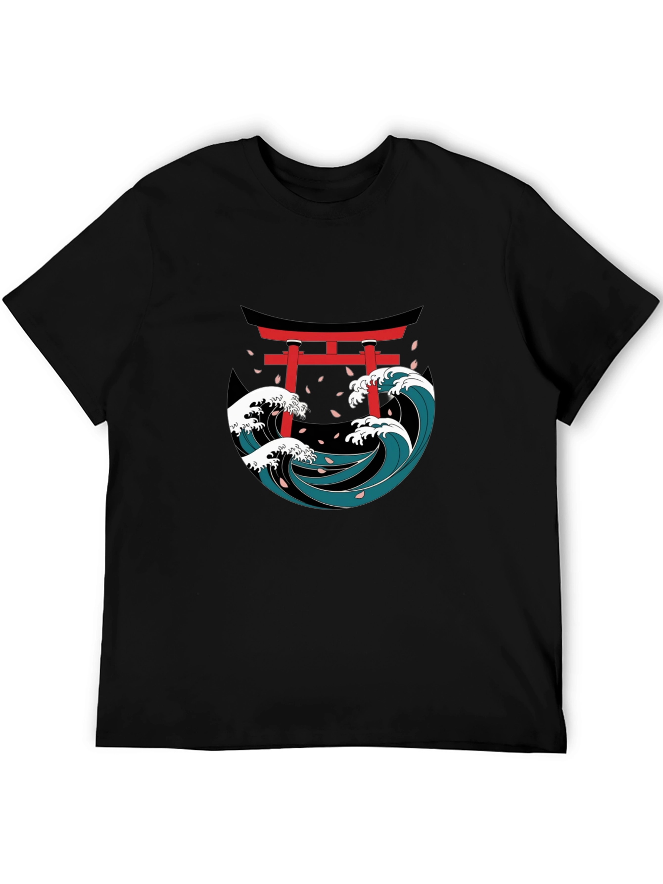 Japanese Wave Torii Gate Graphic Tee
