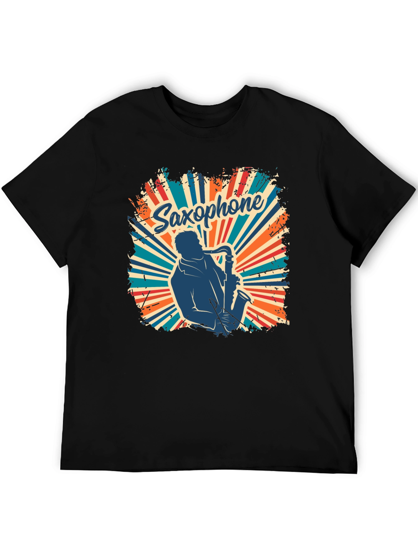 Saxophone Retro T-Shirt - Musician Graphic Tee