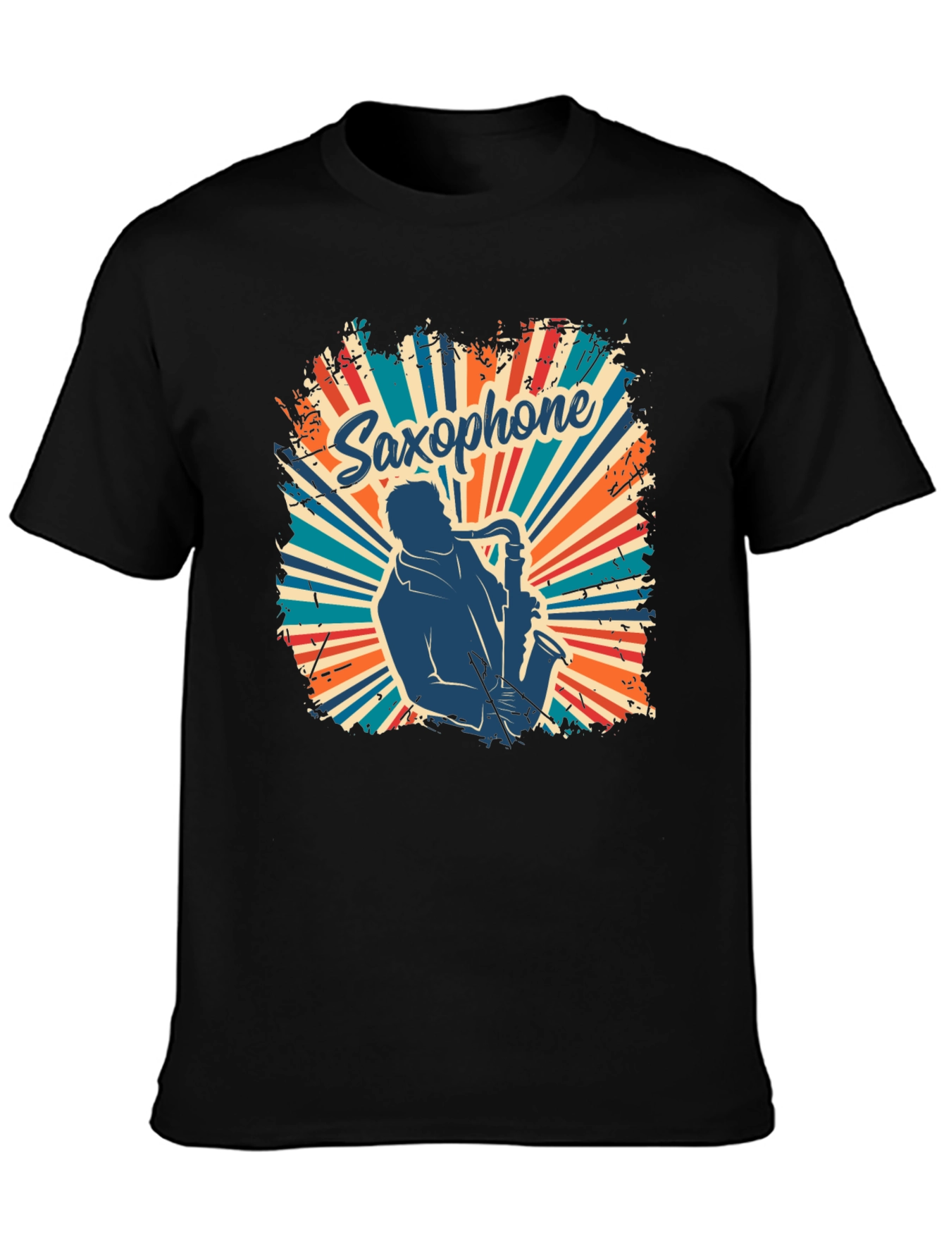 Saxophone Retro T-Shirt - Musician Graphic Tee