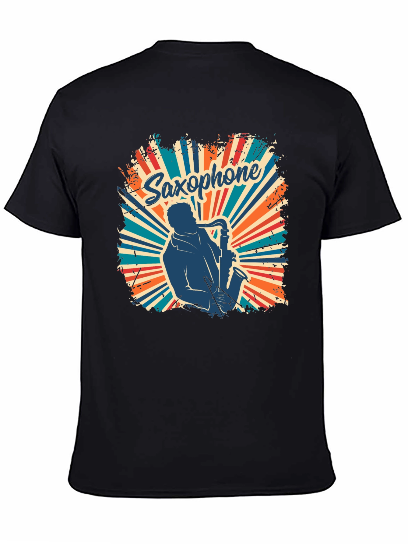 Saxophone Retro T-Shirt - Musician Graphic Tee