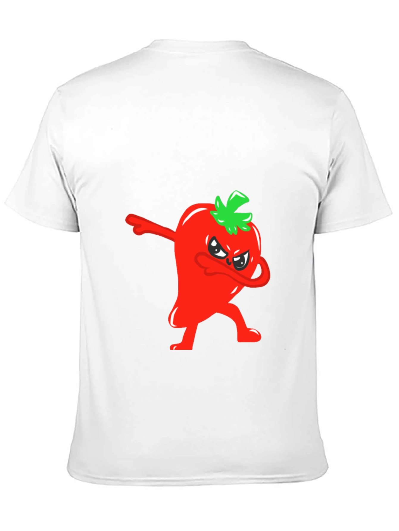 Dabbing Red Pepper Graphic Tee - Mens Black T-Shirt
