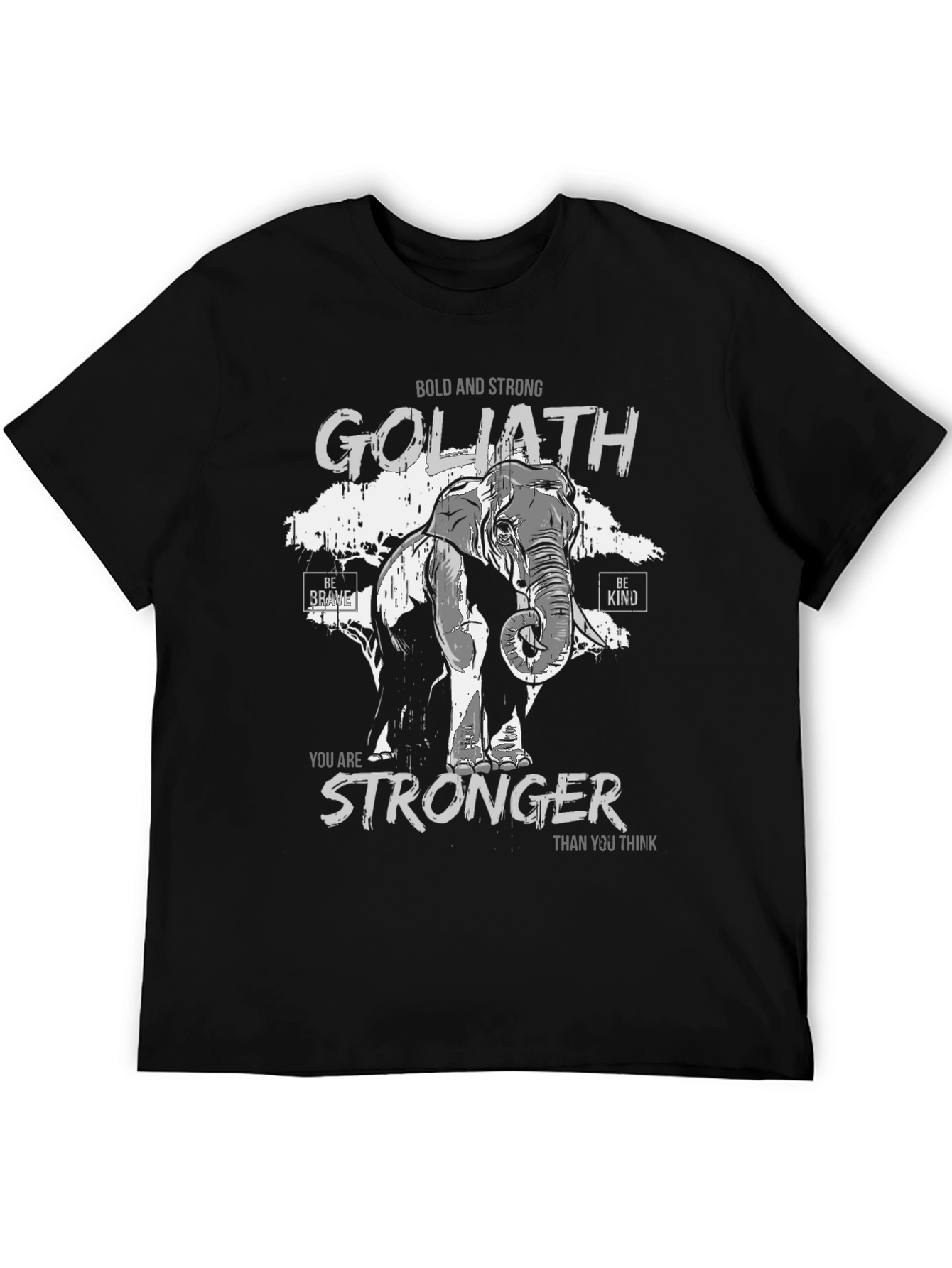 Goliath Elephant Stronger Than You Think Graphic T-Shirt