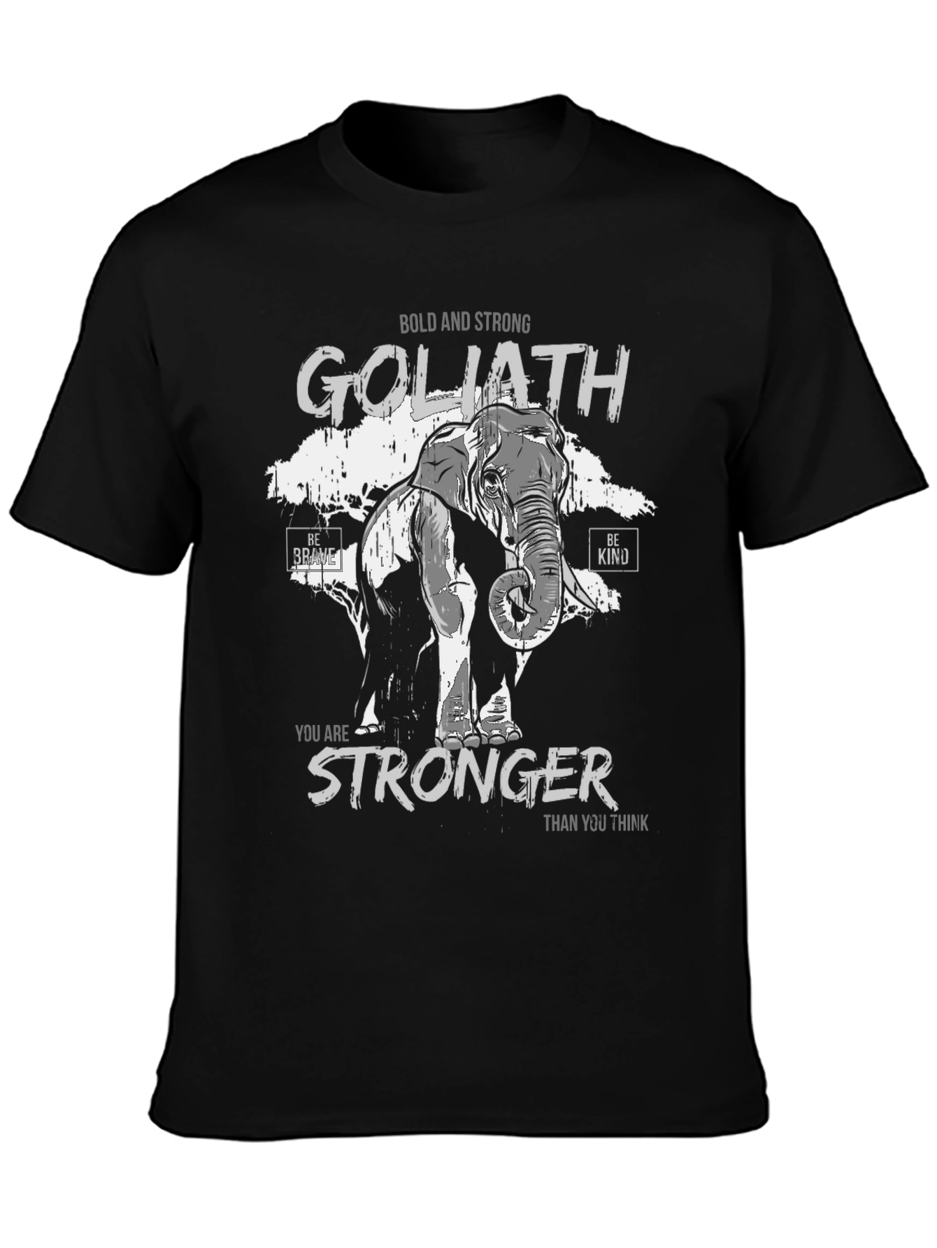 Goliath Elephant Stronger Than You Think Graphic T-Shirt
