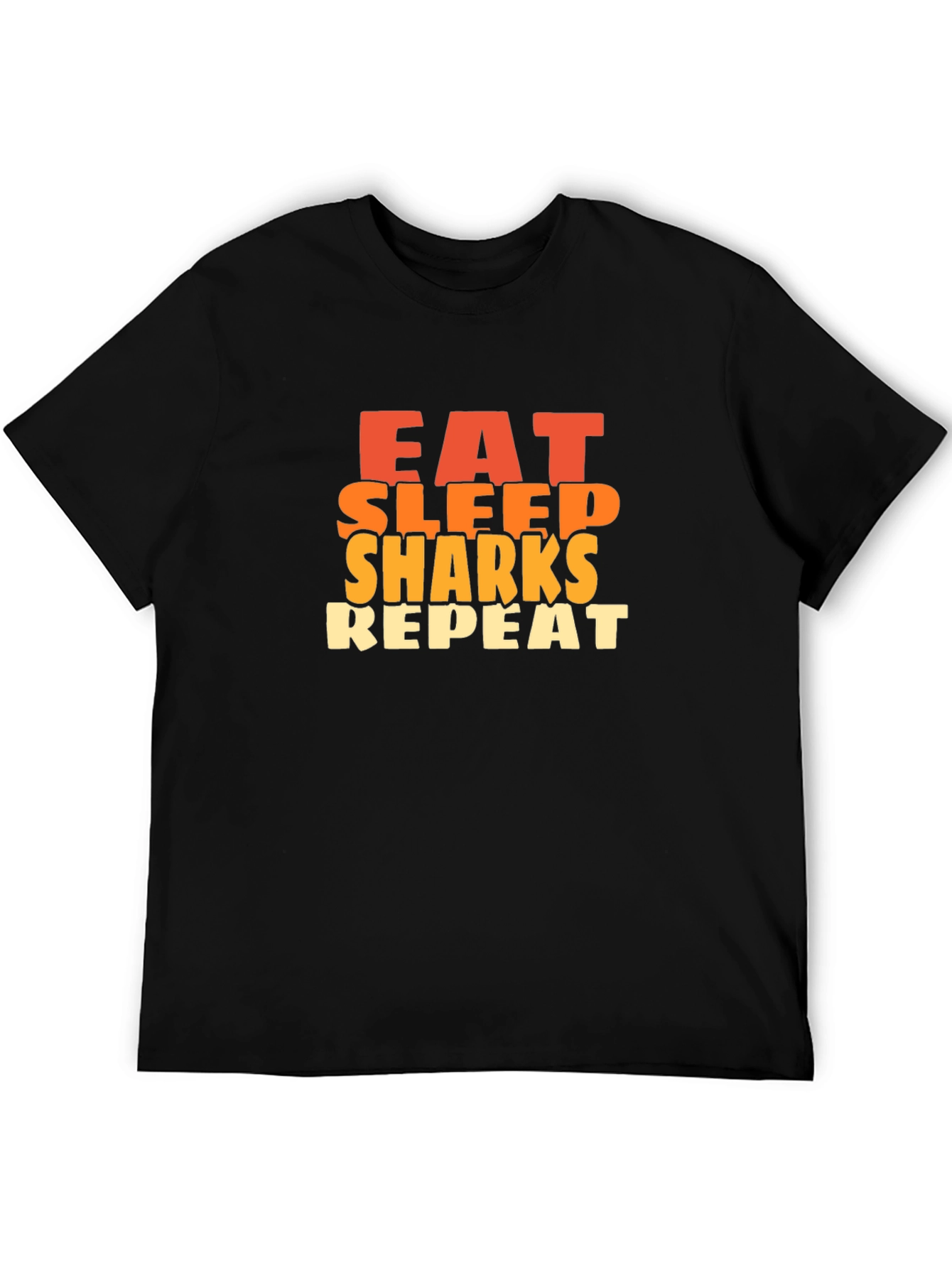 Eat Sleep Sharks Repeat Graphic Tee