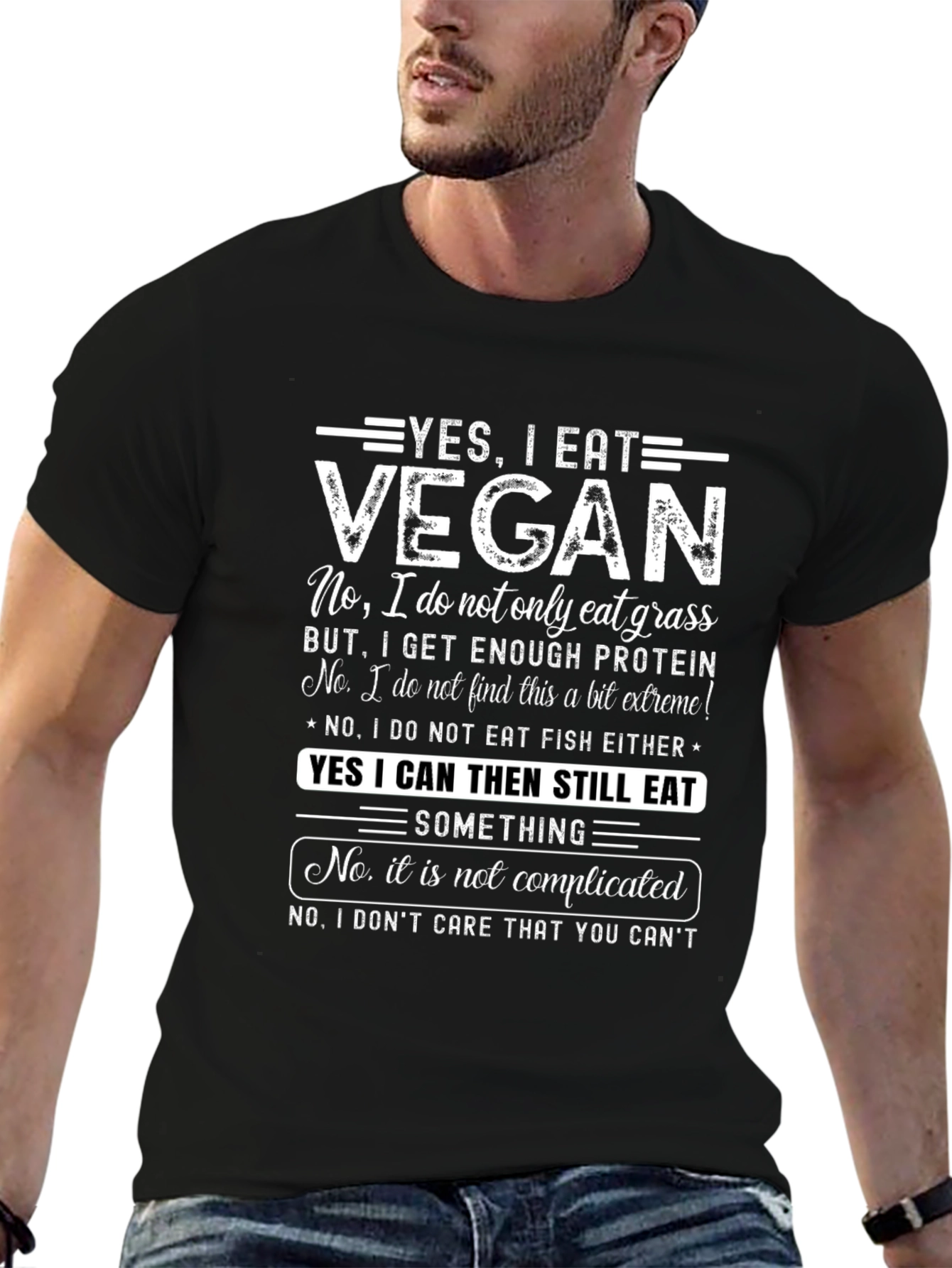 Vegan Statement T-Shirt: Yes I Eat Vegan!