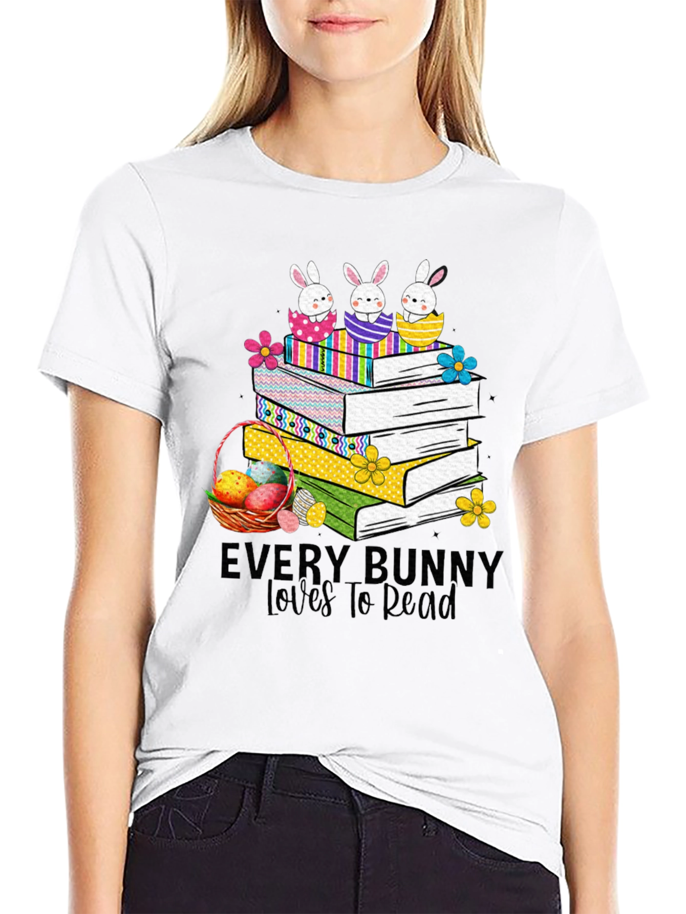 Every Bunny Loves to Read Easter T-Shirt