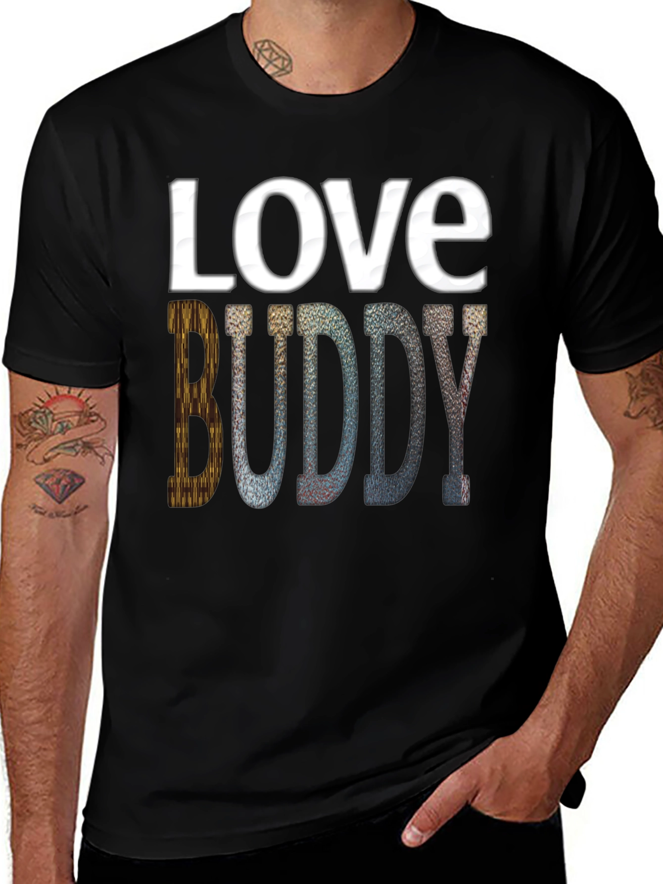Love Buddy Graphic Print Tee
