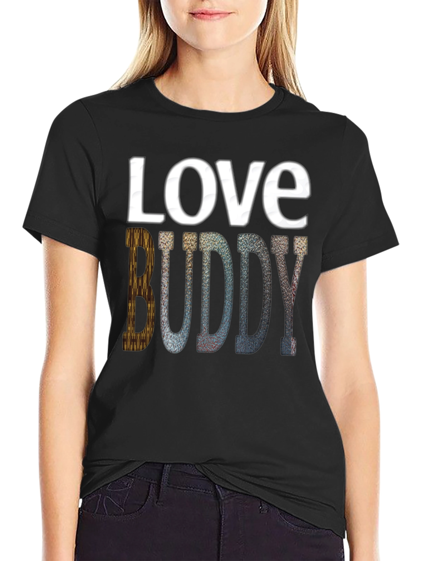 Love Buddy Graphic Print Tee