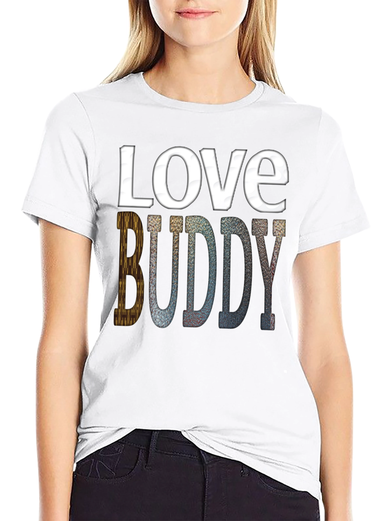 Love Buddy Graphic Print Tee