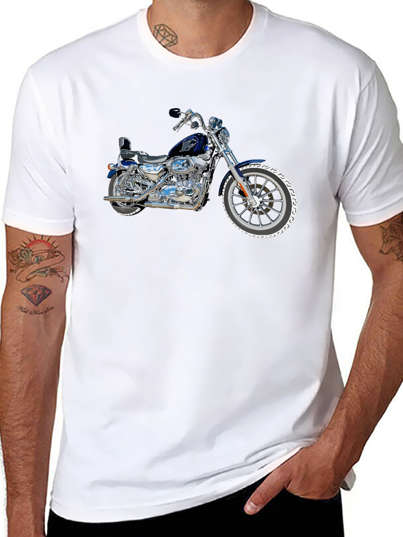 Motorcycle T-Shirt -  Classic Bike Design
