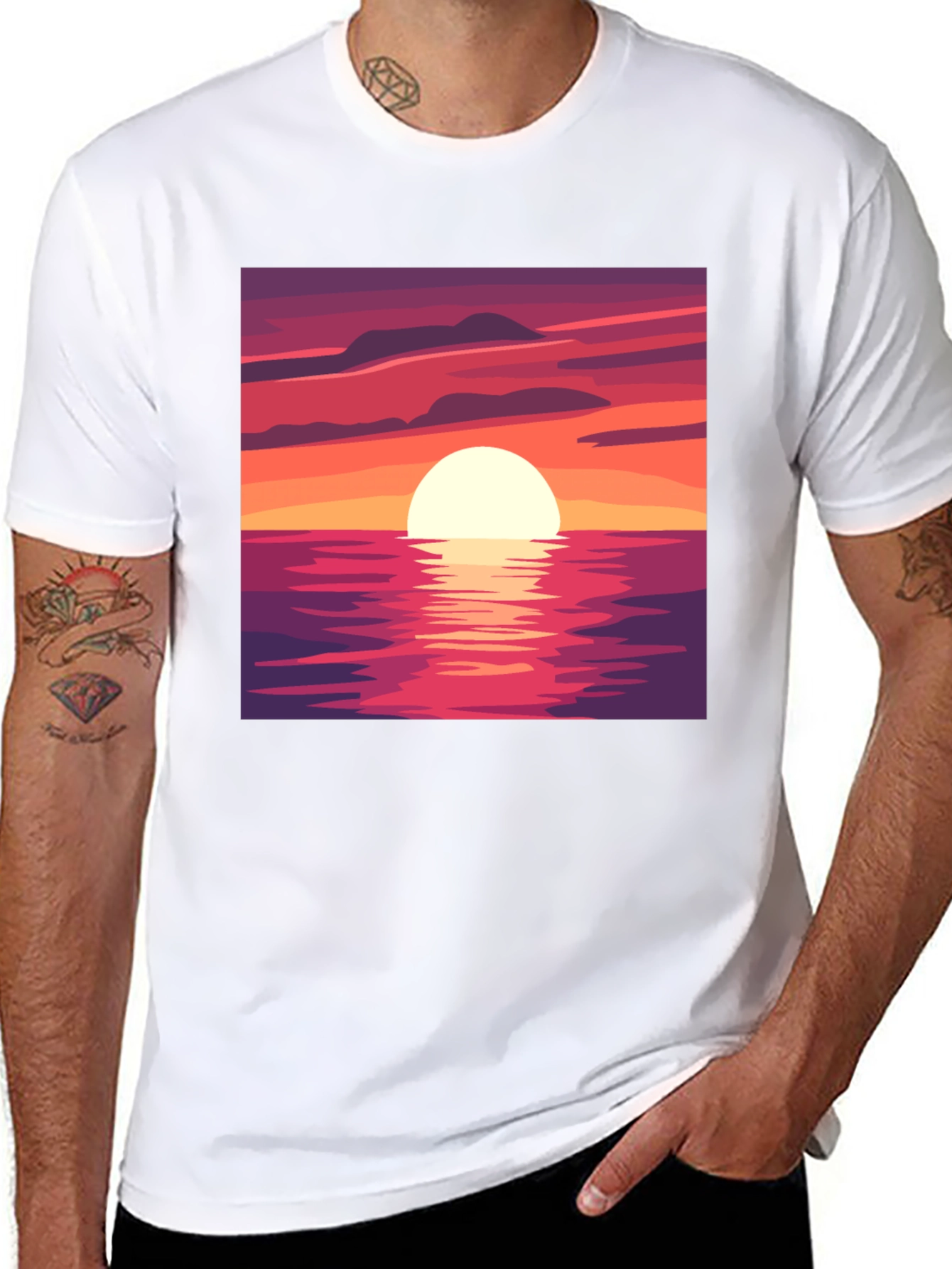 Sunset Graphic T-Shirt - Relaxed Fit