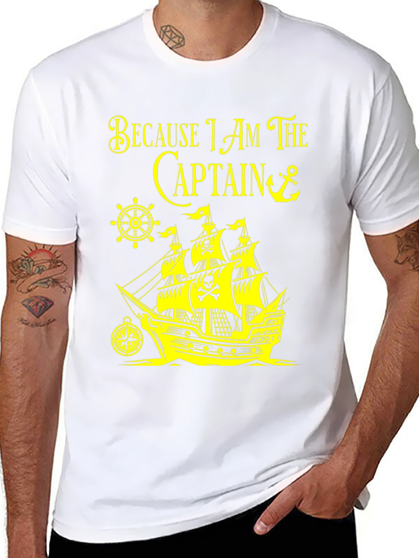 Pirate Captain T-Shirt - Because I Am The Captain!