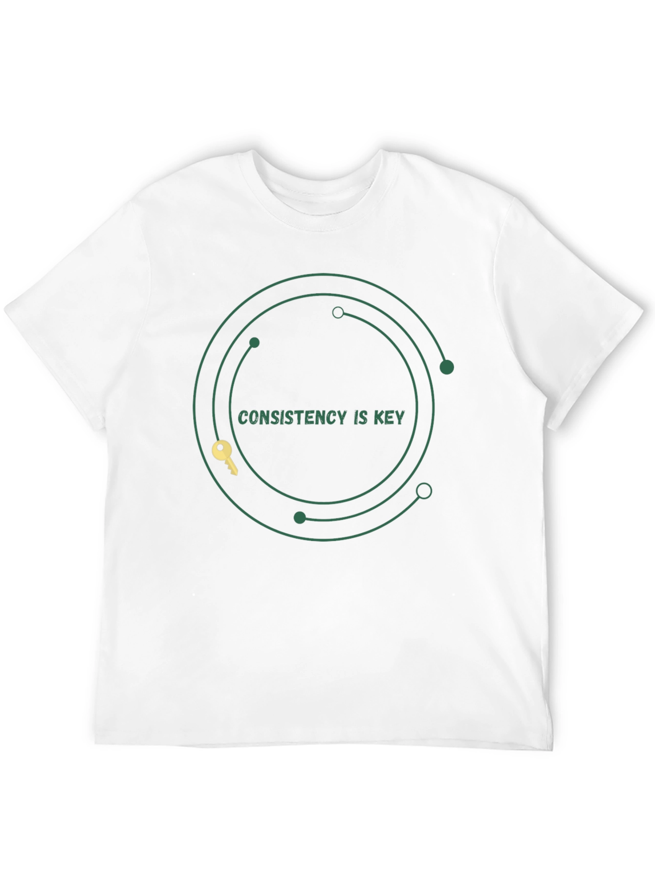 Consistency is Key Graphic Tee - Motivation Black T-Shirt