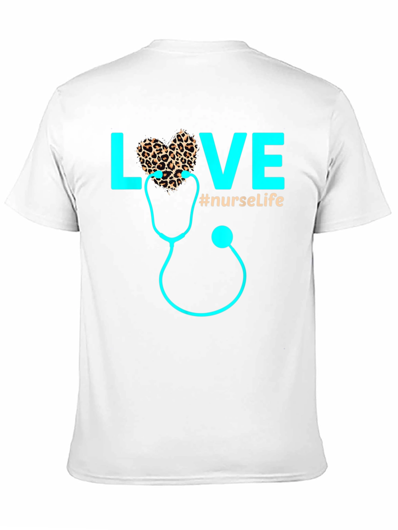 Nurse Life Love Stethoscope Graphic T-Shirt