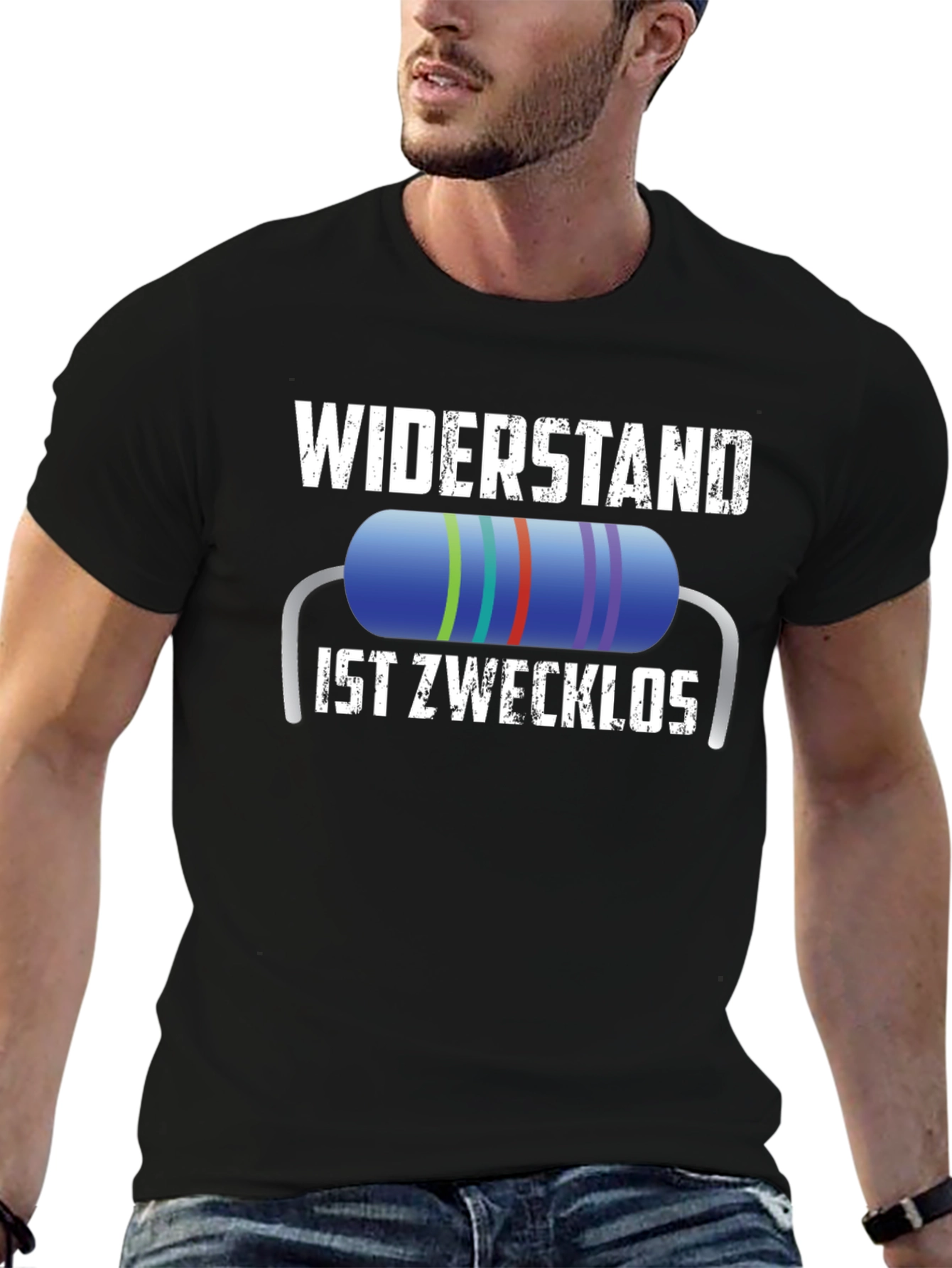 Widerstand Ist Zwecklos T-Shirt - Funny German Resistance Tee