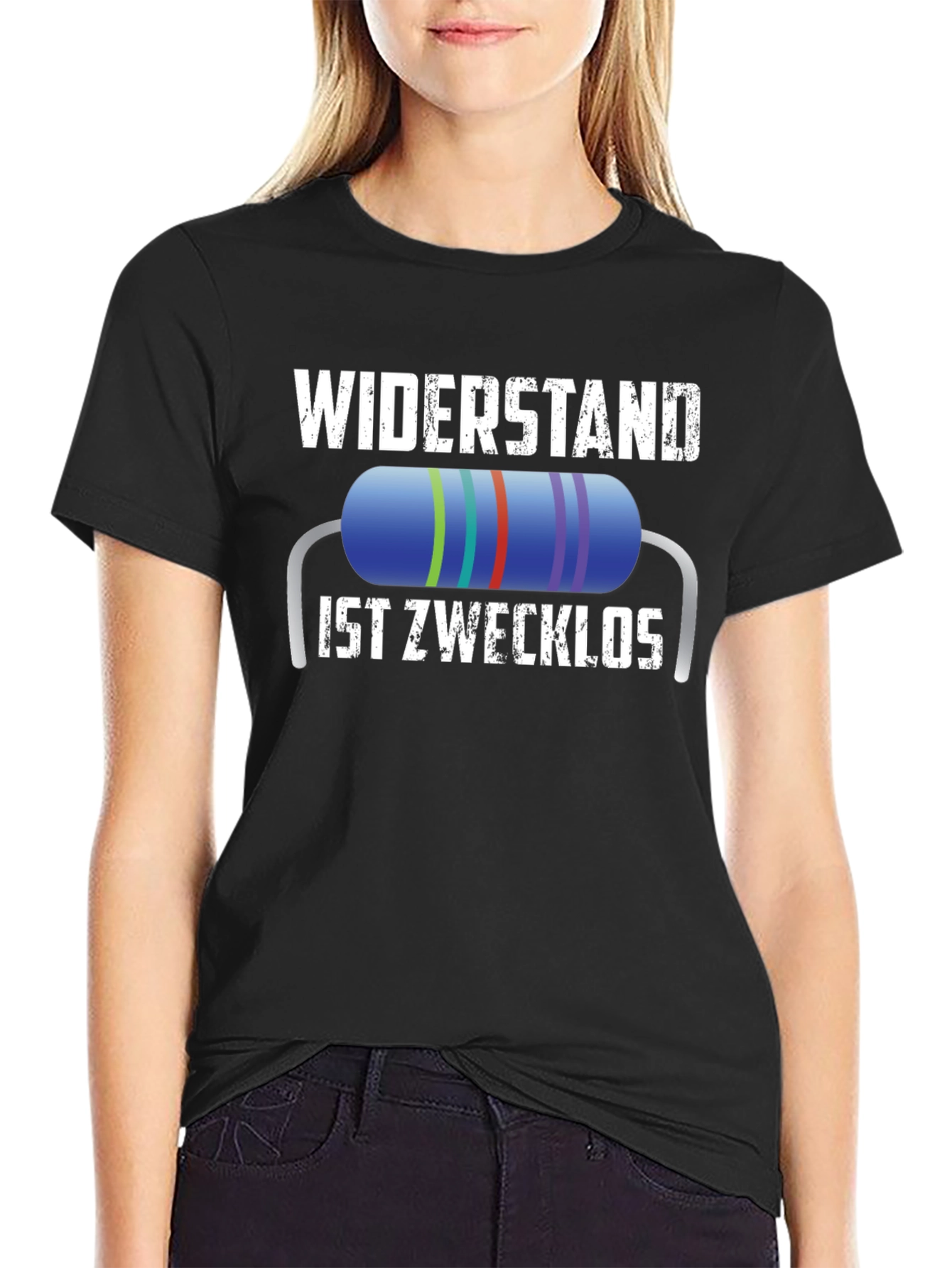 Widerstand Ist Zwecklos T-Shirt - Funny German Resistance Tee