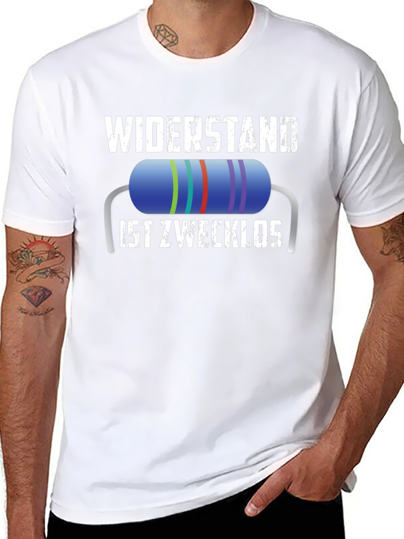 Widerstand Ist Zwecklos T-Shirt - Funny German Resistance Tee
