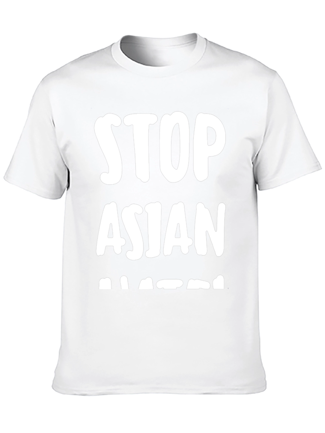 Stop Asian Hate T-Shirt - Black Crew Neck Tee