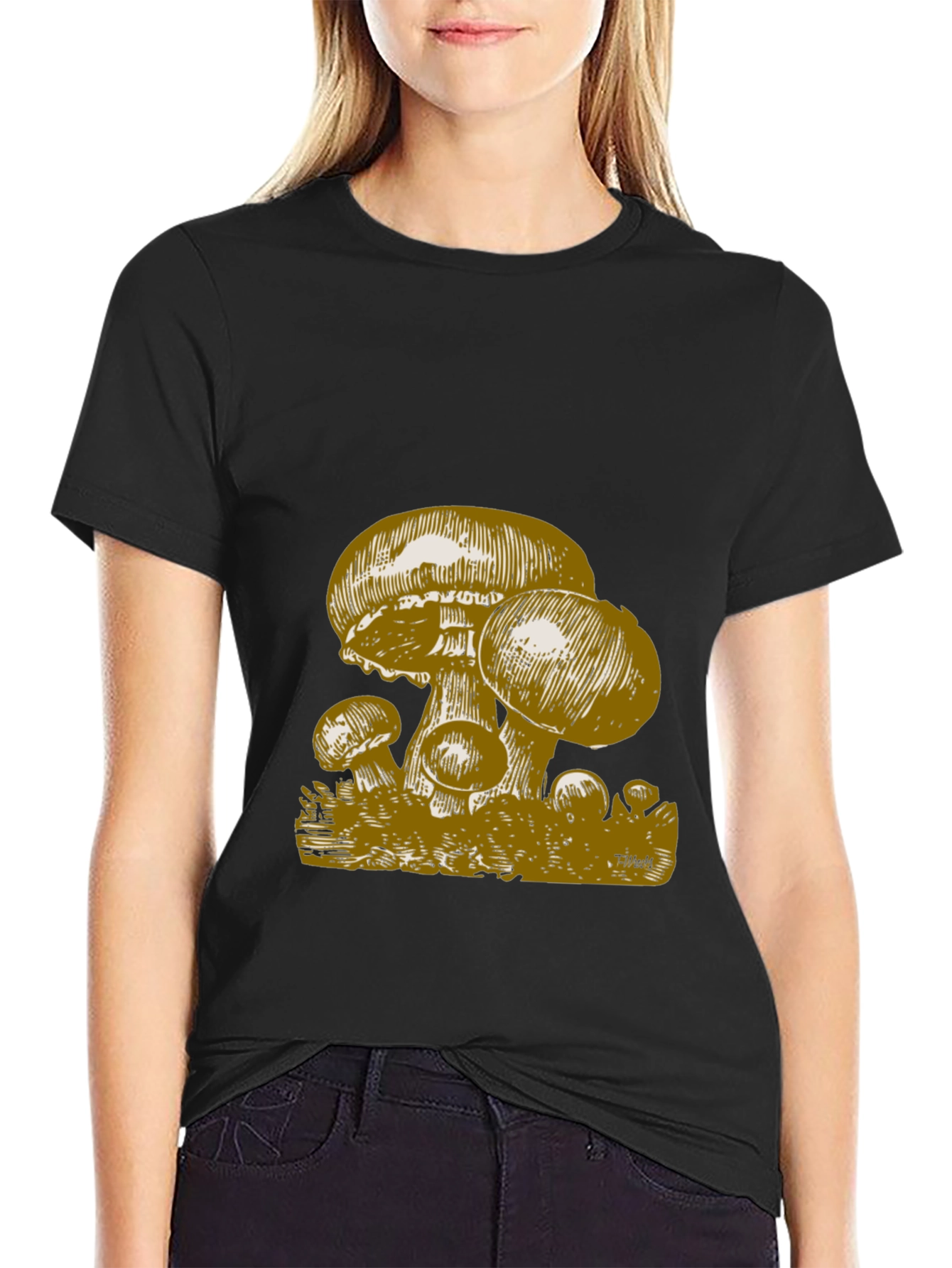 Mushroom Graphic T-Shirt - Nature Inspired Tee
