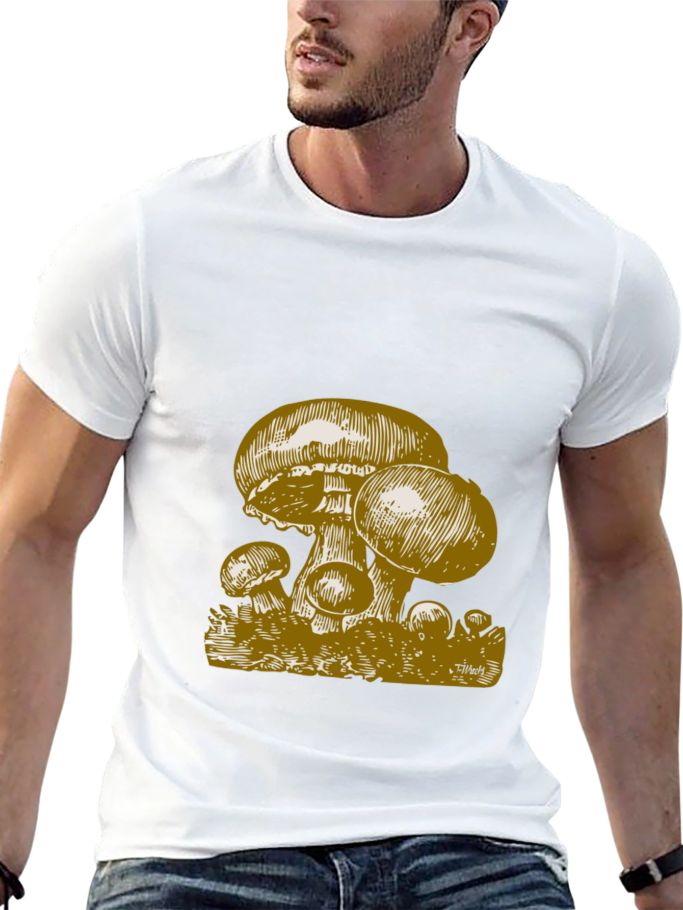 Mushroom Graphic T-Shirt - Nature Inspired Tee