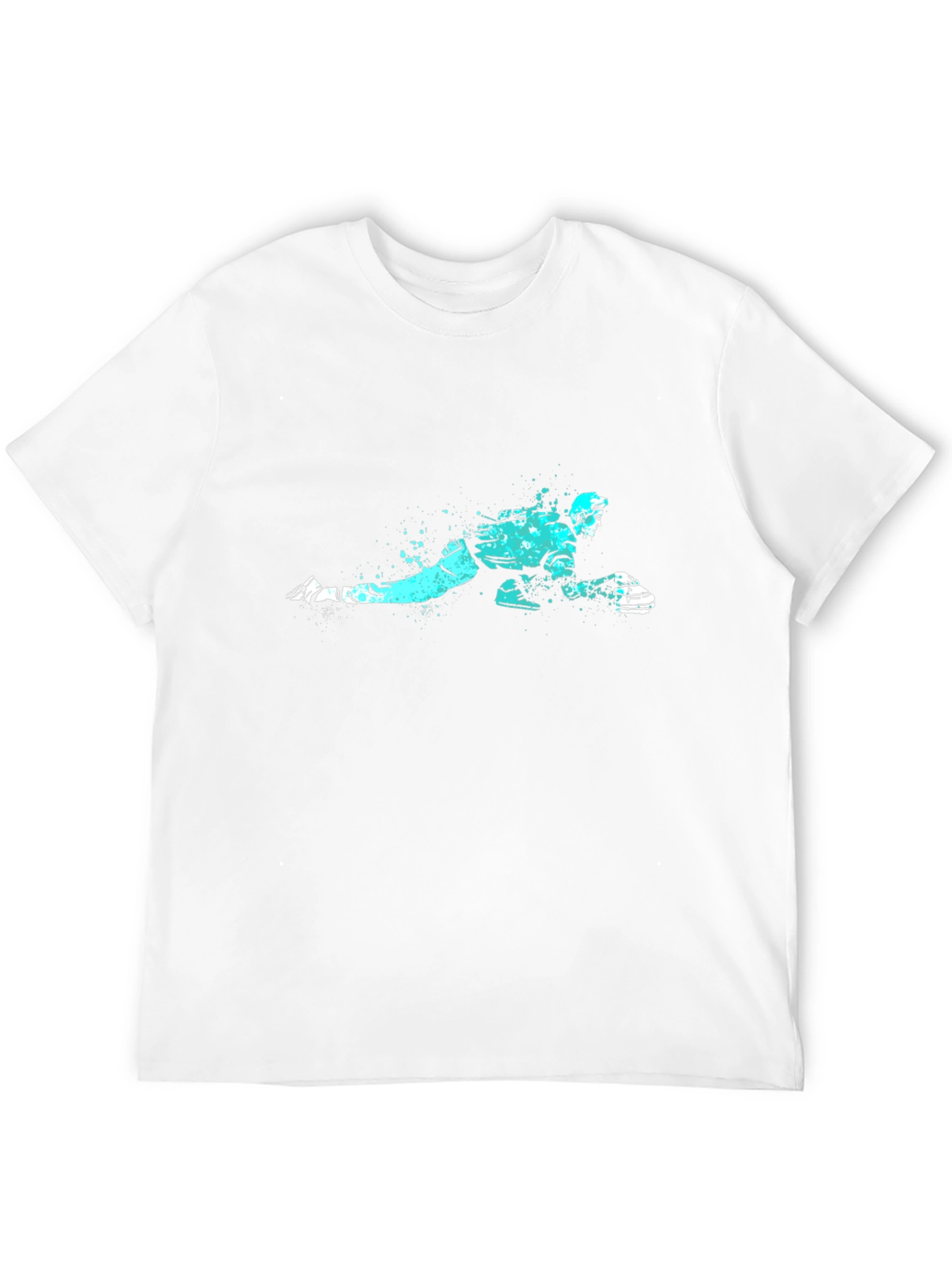 Curling Player Graphic Tee - Black