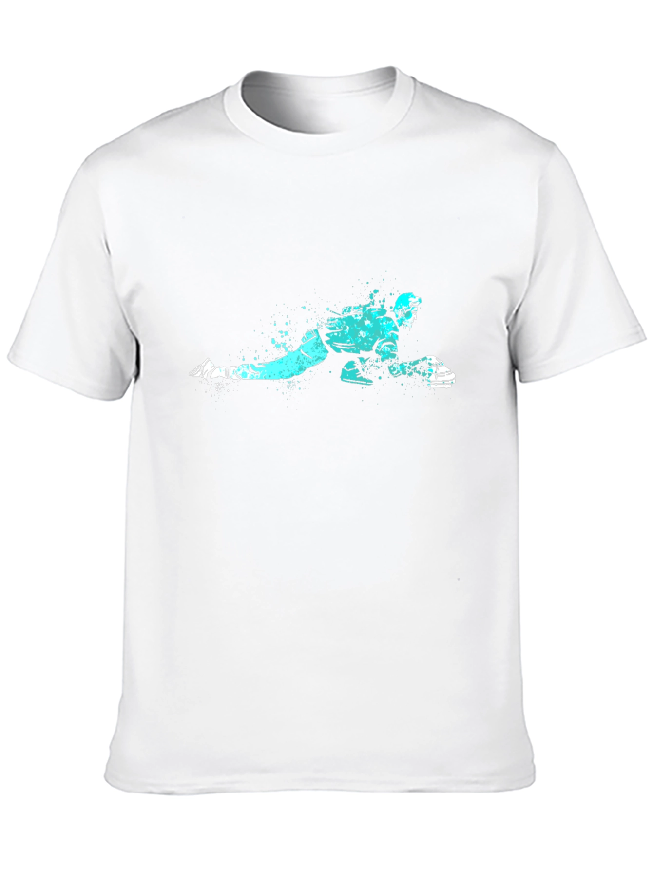 Curling Player Graphic Tee - Black