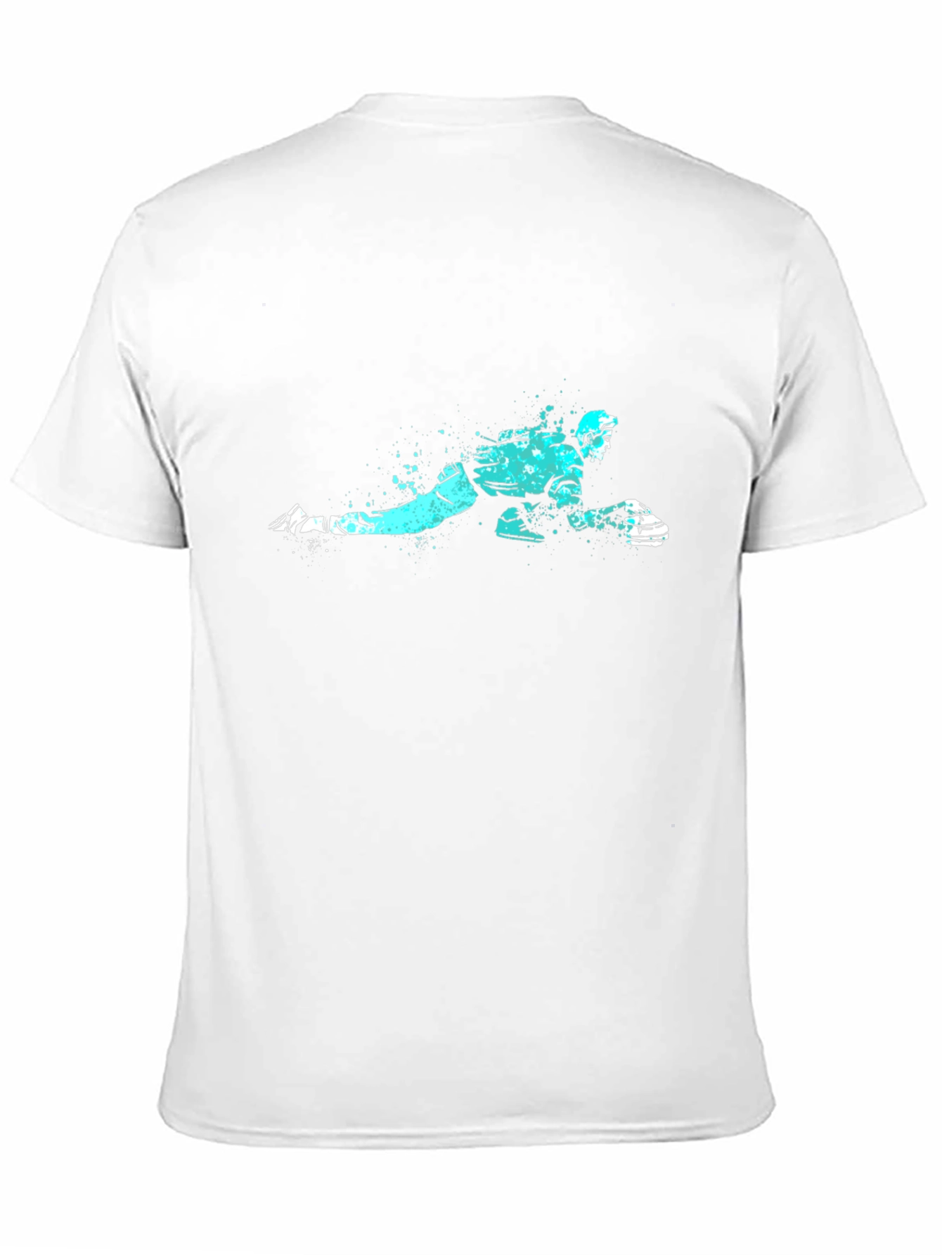 Curling Player Graphic Tee - Black