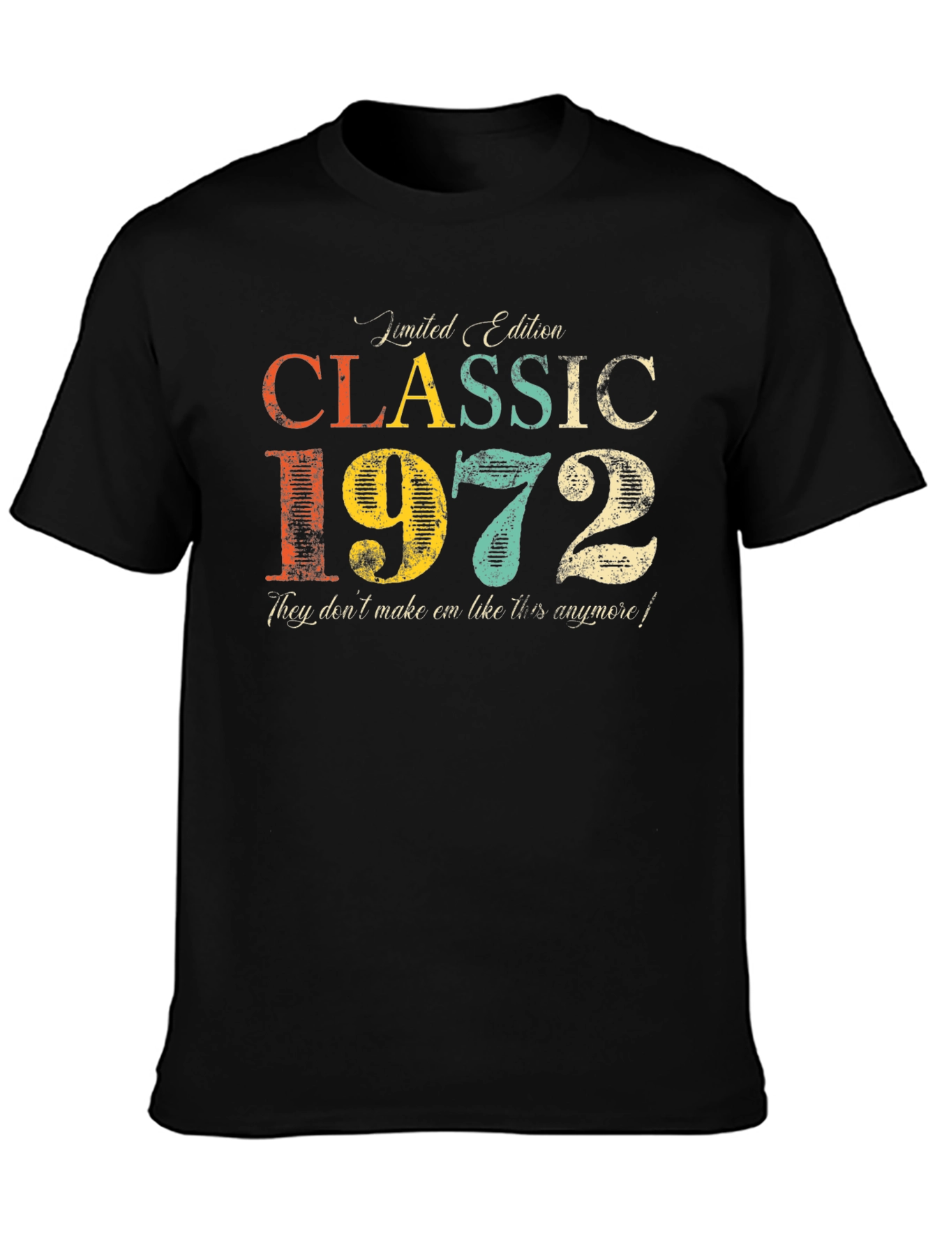 Classic 1972 Limited Edition Black T-Shirt
