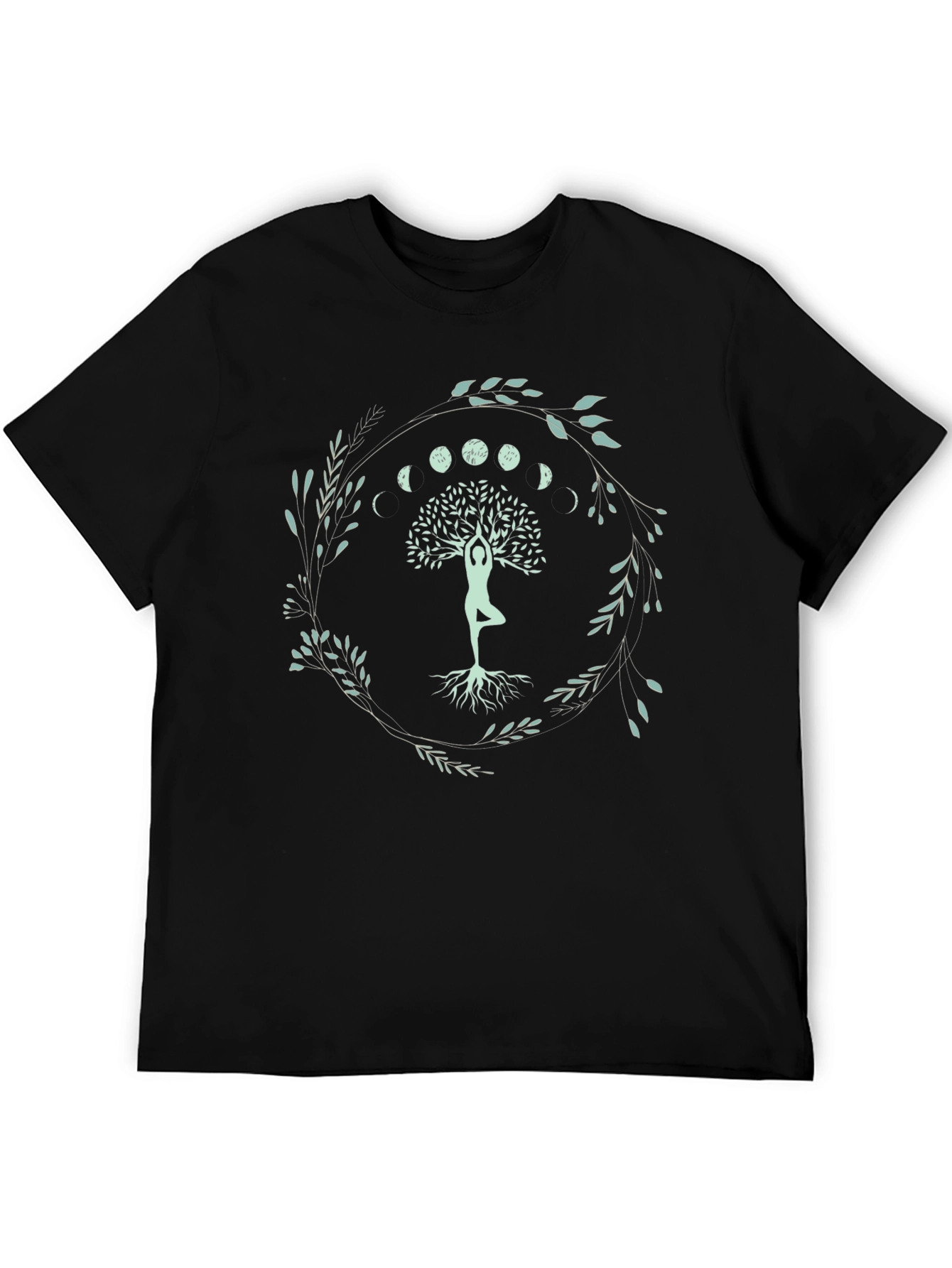 Yoga Tree of Life Moon Phases Graphic Tee