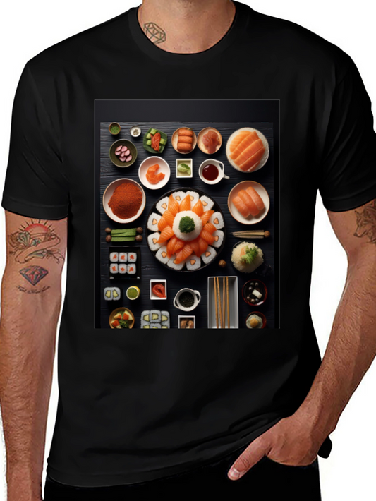 Sushi Lover Black T-Shirt
