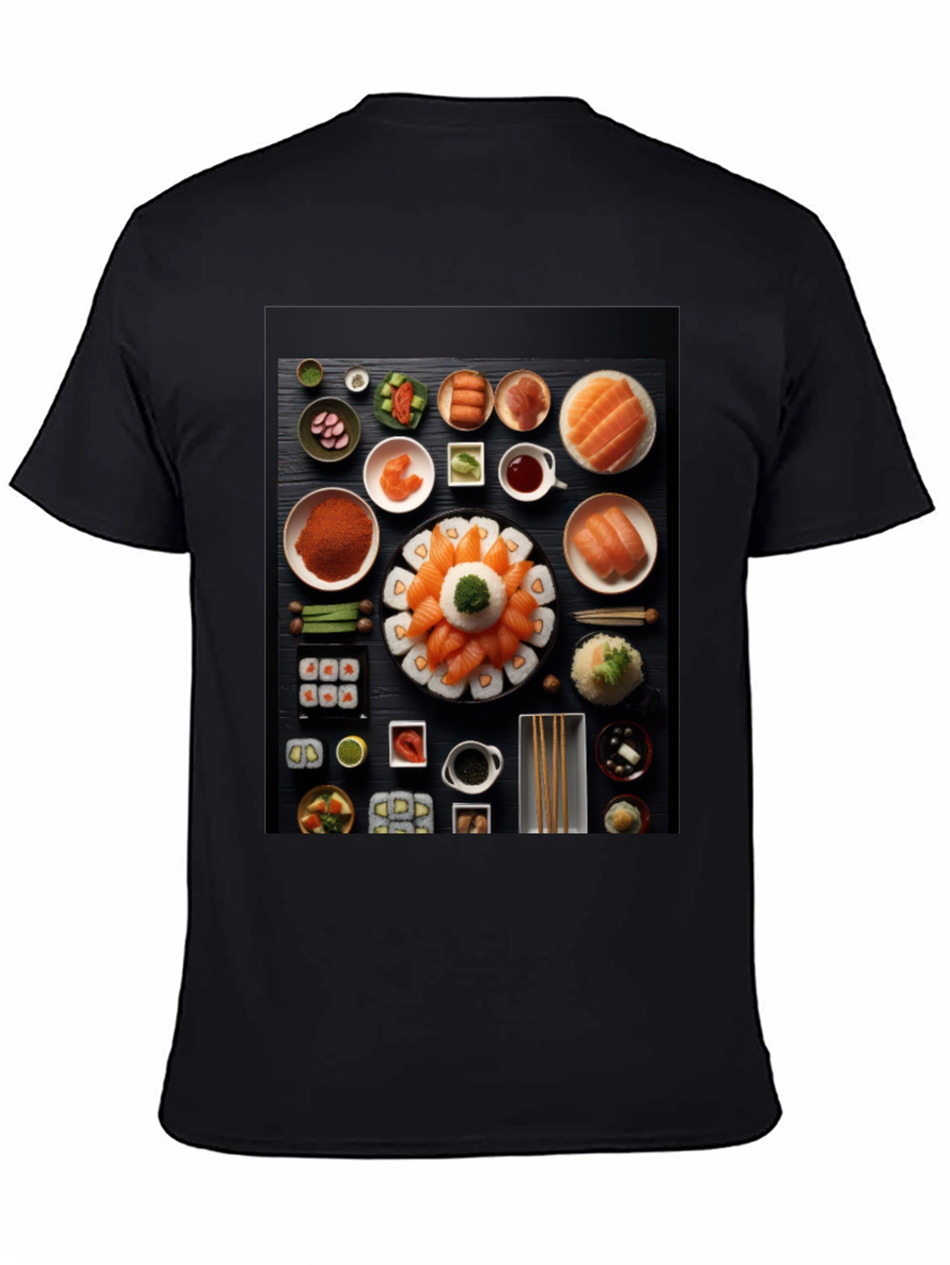 Sushi Lover Black T-Shirt