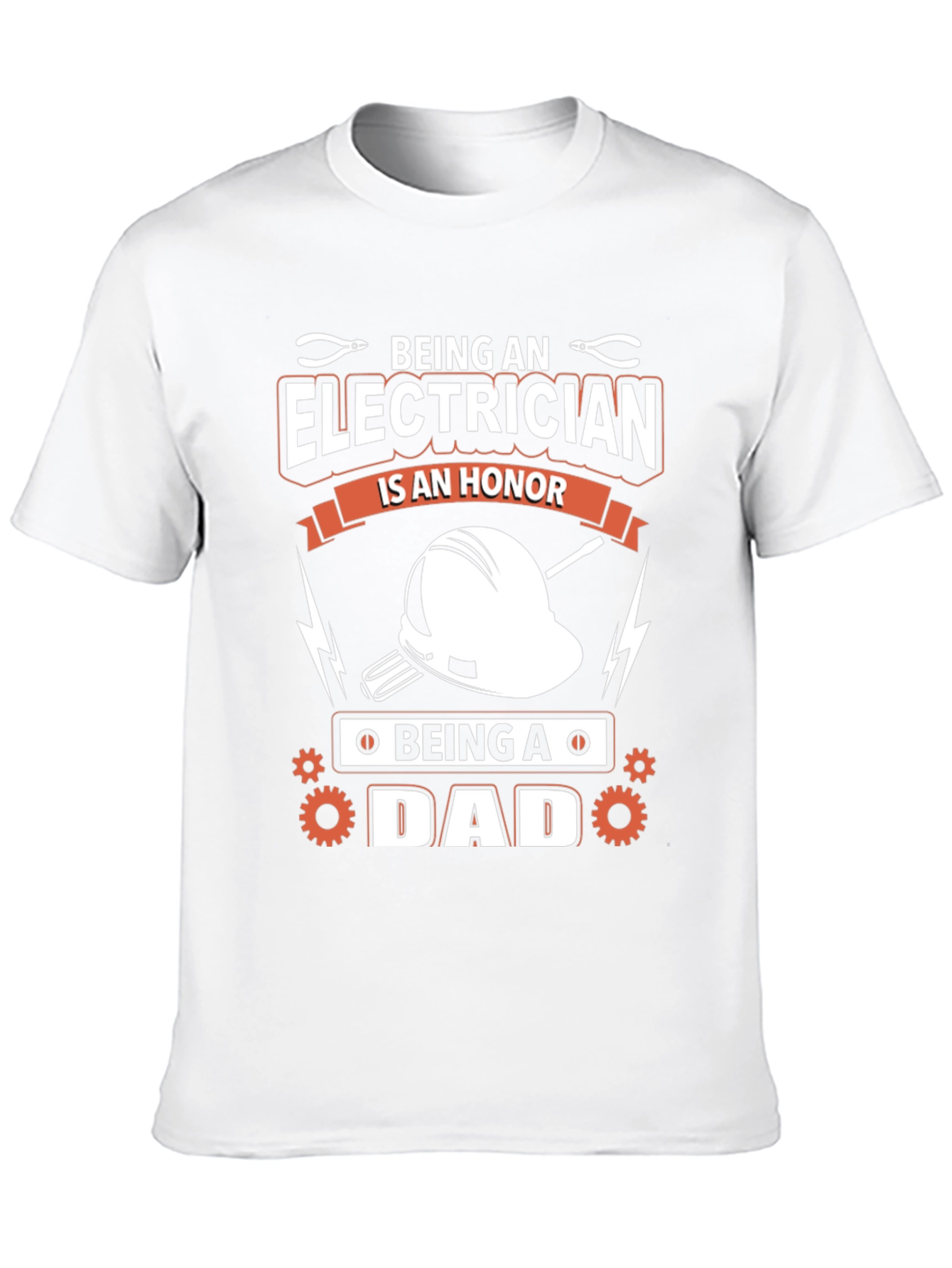 Electrician Dad Black T-Shirt