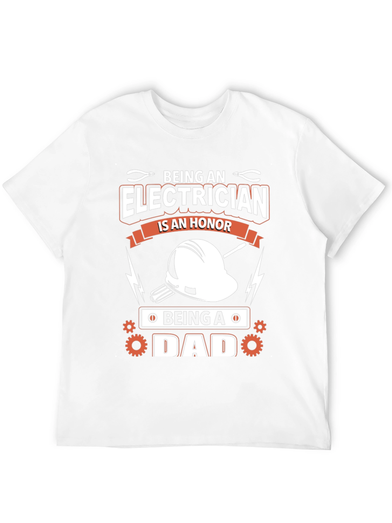 Electrician Dad Black T-Shirt