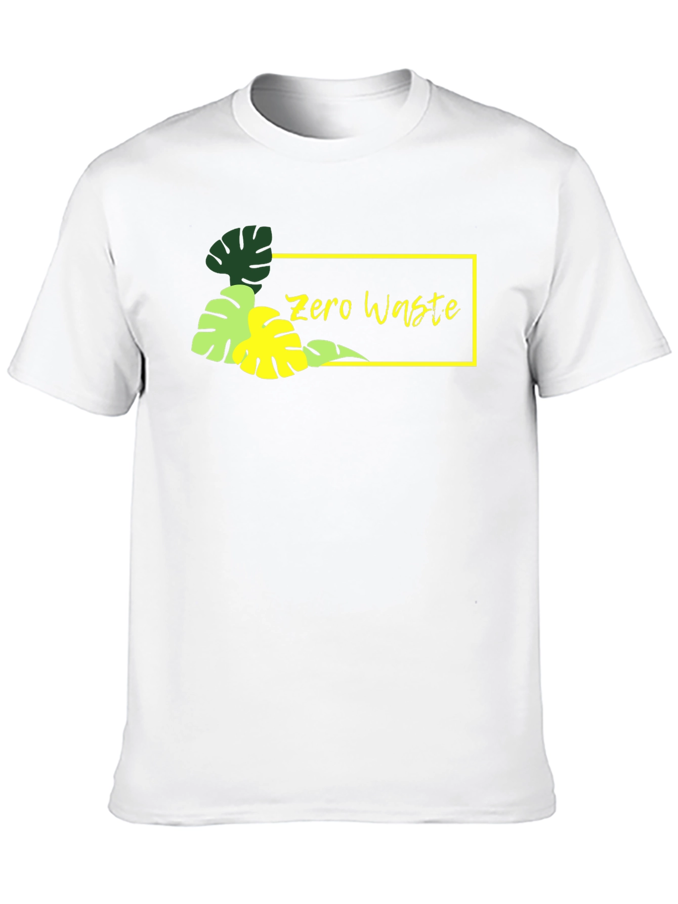 Zero Waste Black Graphic Tee - Stylish & Eco-Friendly