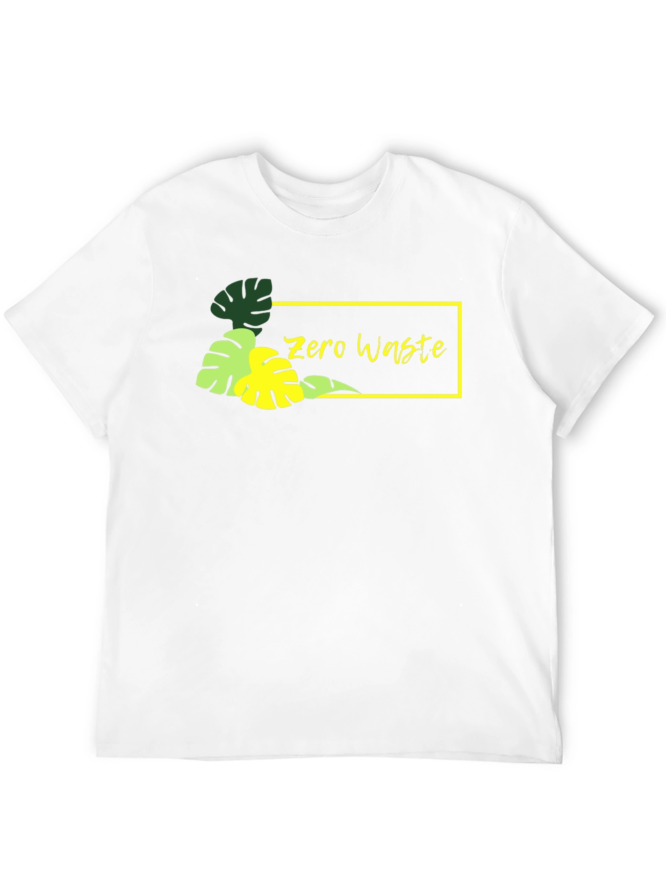 Zero Waste Black Graphic Tee - Stylish & Eco-Friendly