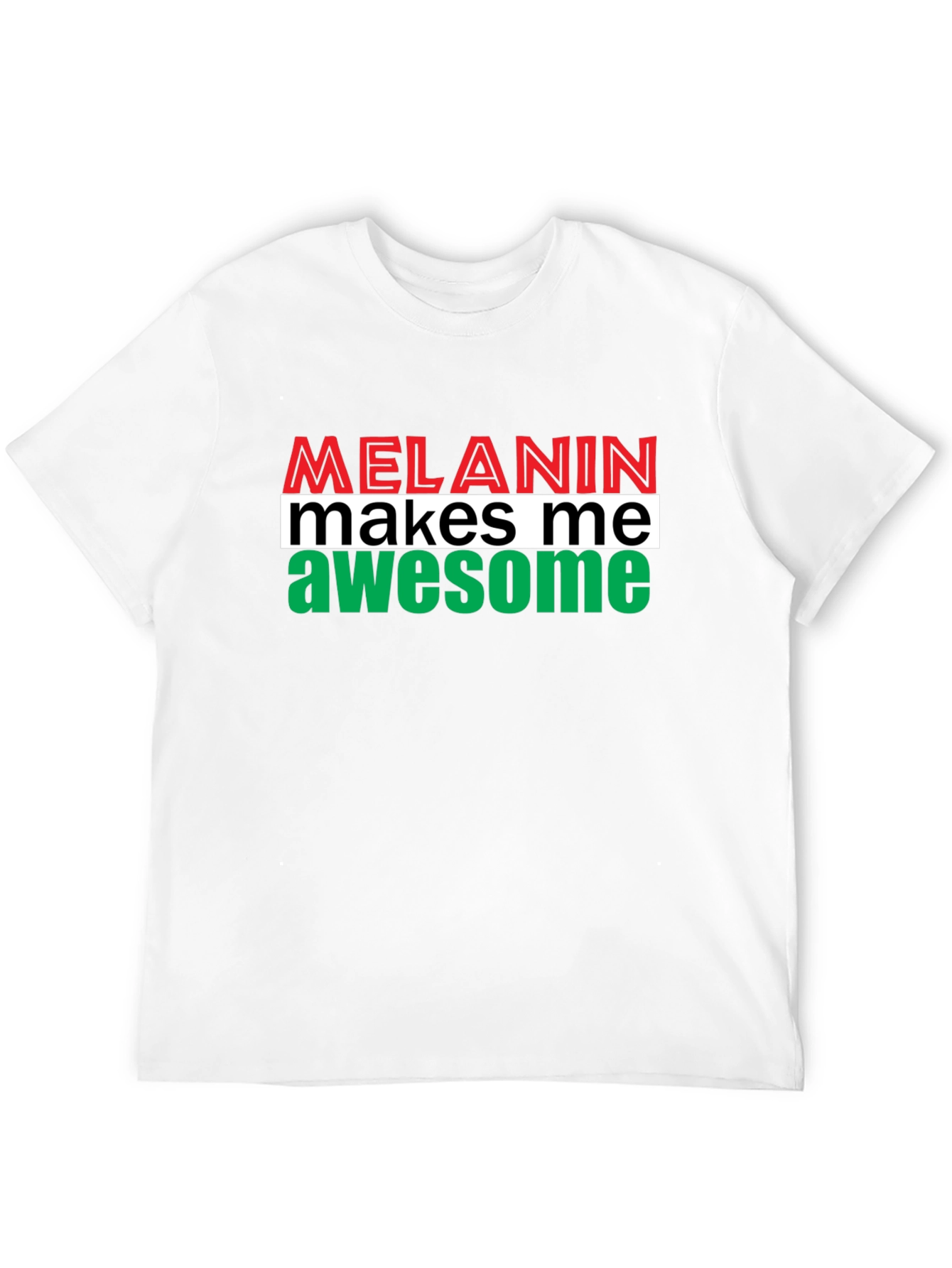 Melanin Makes Me Awesome Graphic Tee - Black