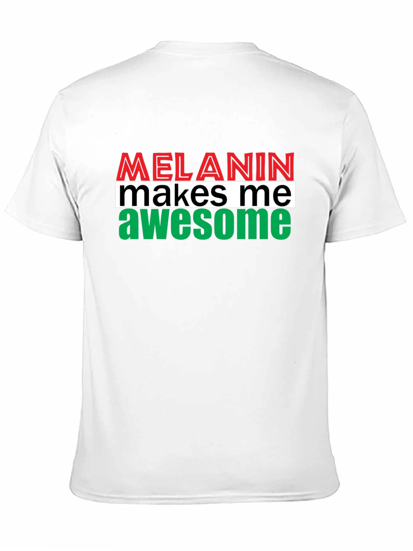 Melanin Makes Me Awesome Graphic Tee - Black