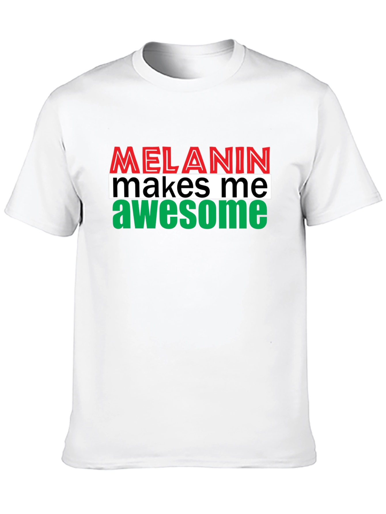 Melanin Makes Me Awesome Graphic Tee - Black