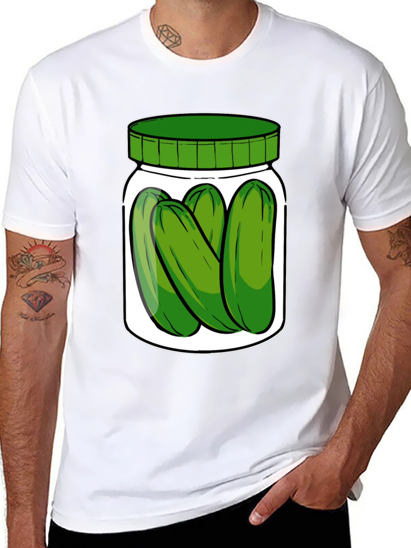 Pickle Jar Graphic T-Shirt - Unisex Crew Neck