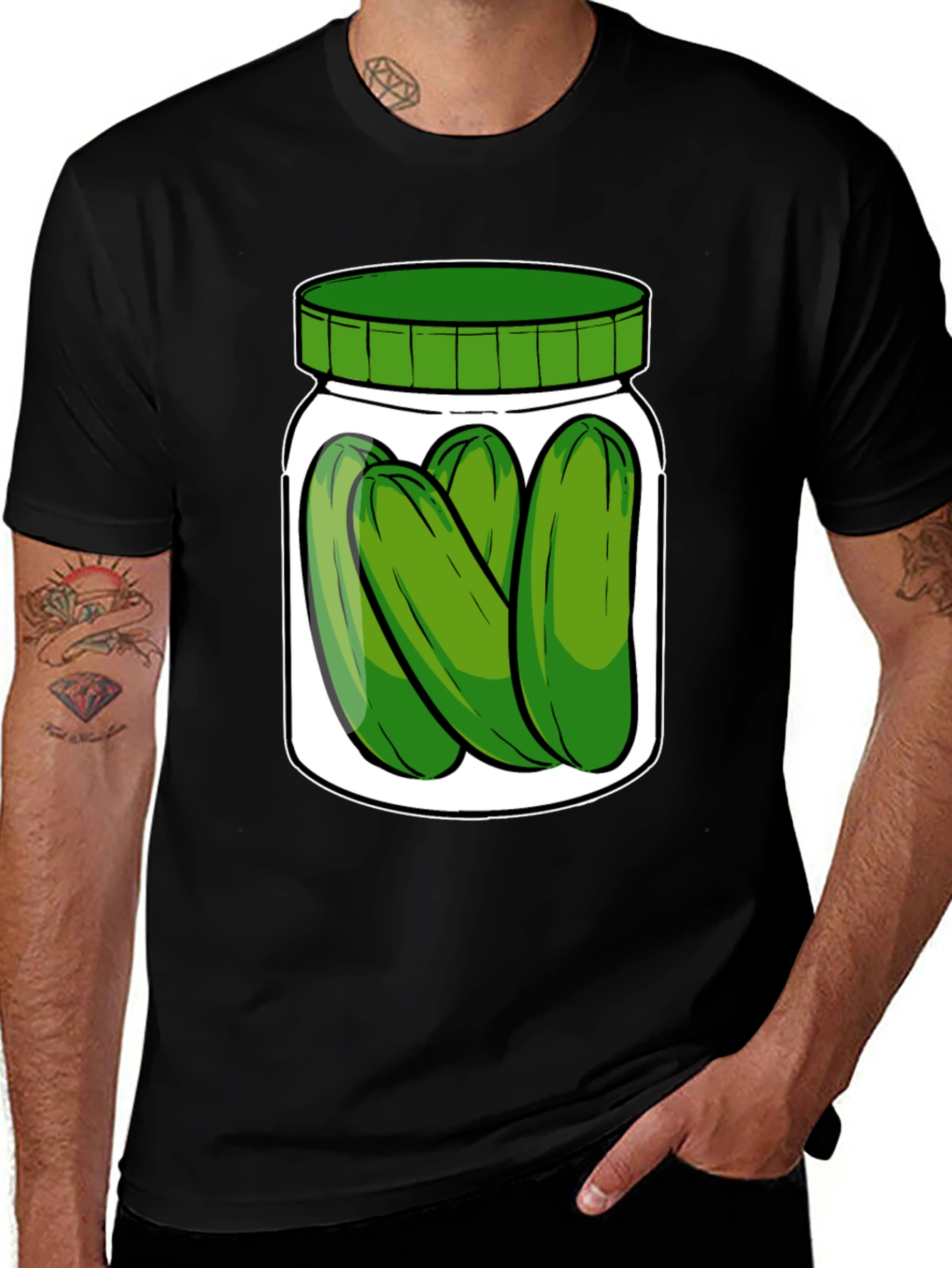 Pickle Jar Graphic T-Shirt - Unisex Crew Neck
