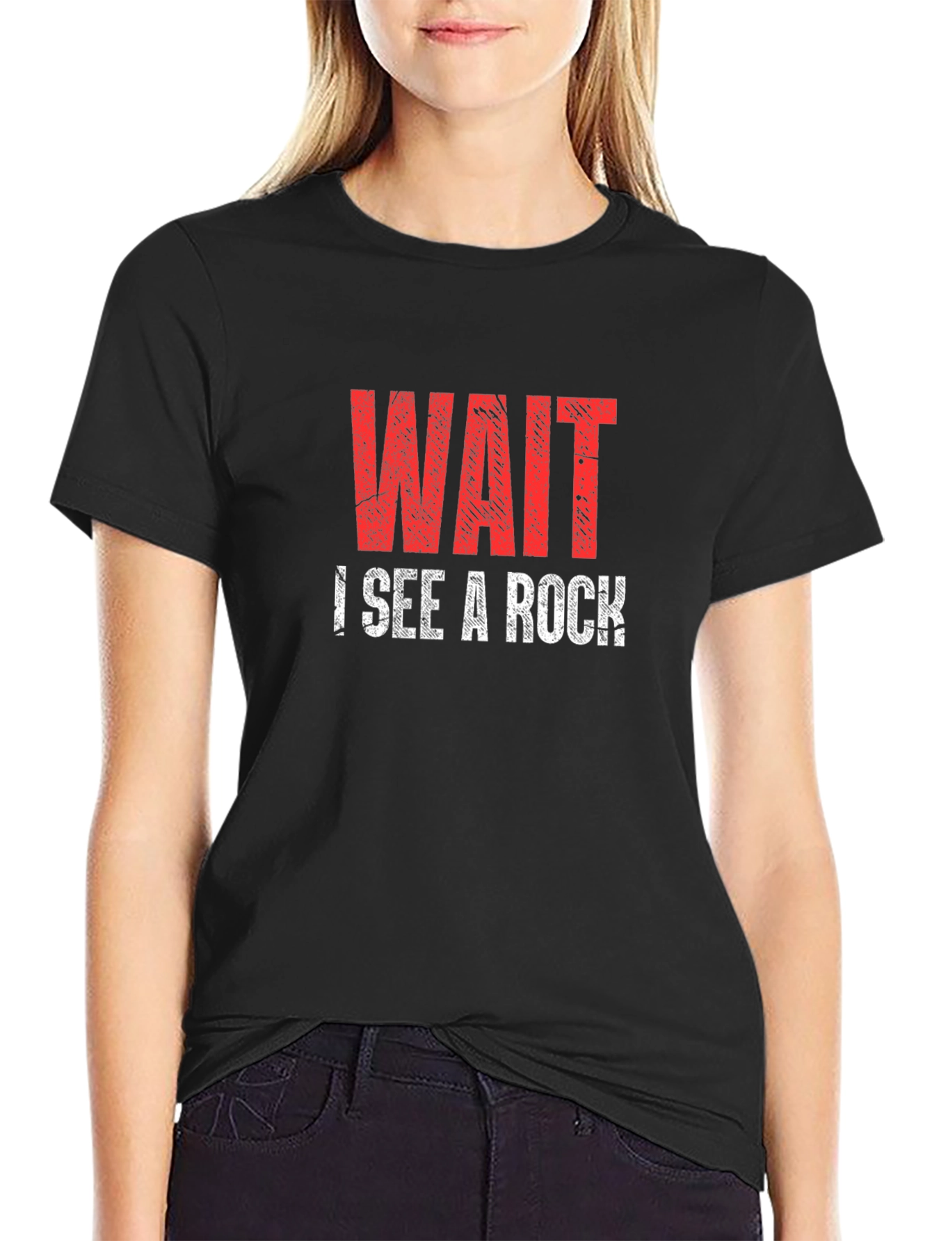 Wait I See a Rock T-Shirt Funny Geologist Shirt