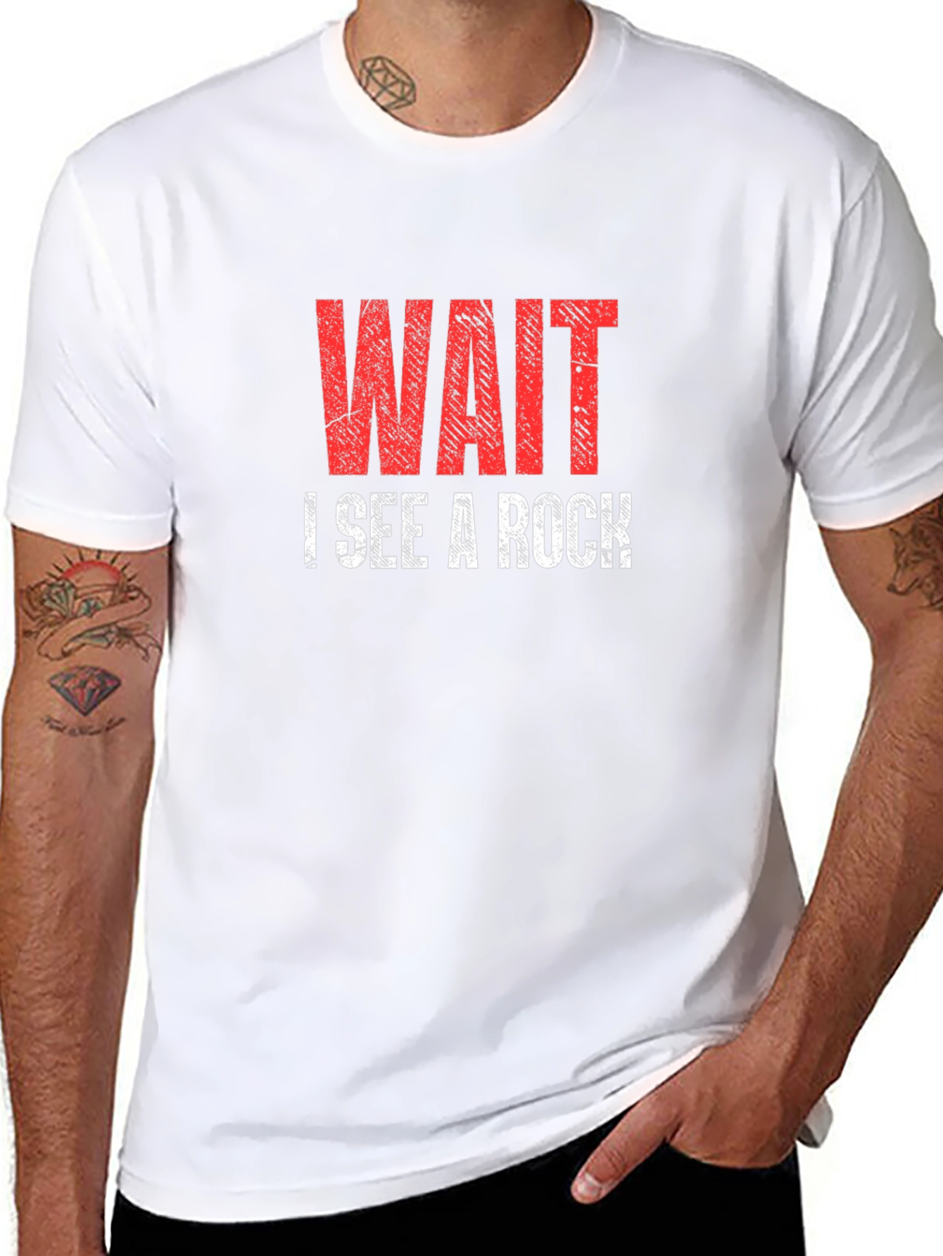 Wait I See a Rock T-Shirt Funny Geologist Shirt