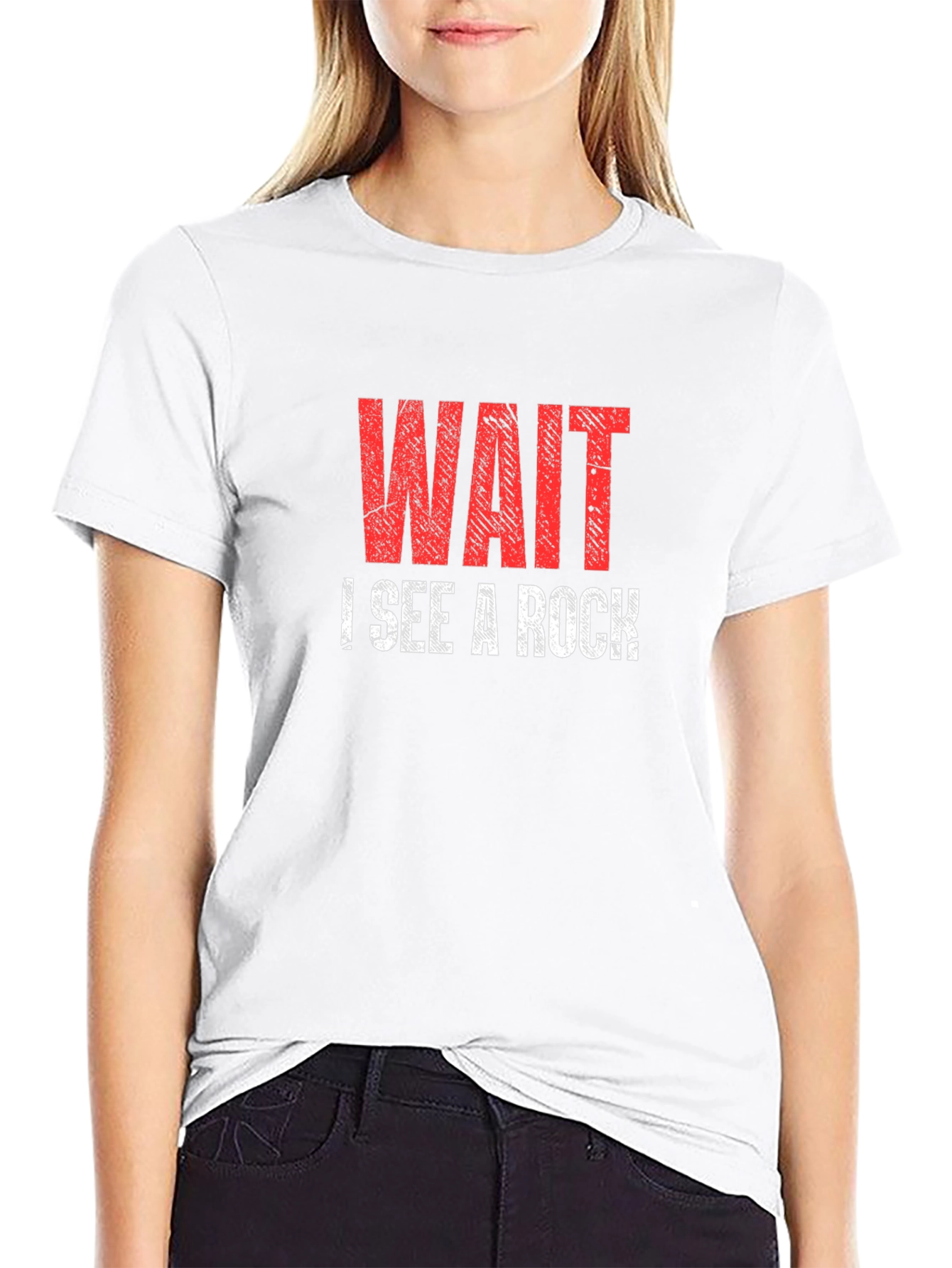 Wait I See a Rock T-Shirt Funny Geologist Shirt