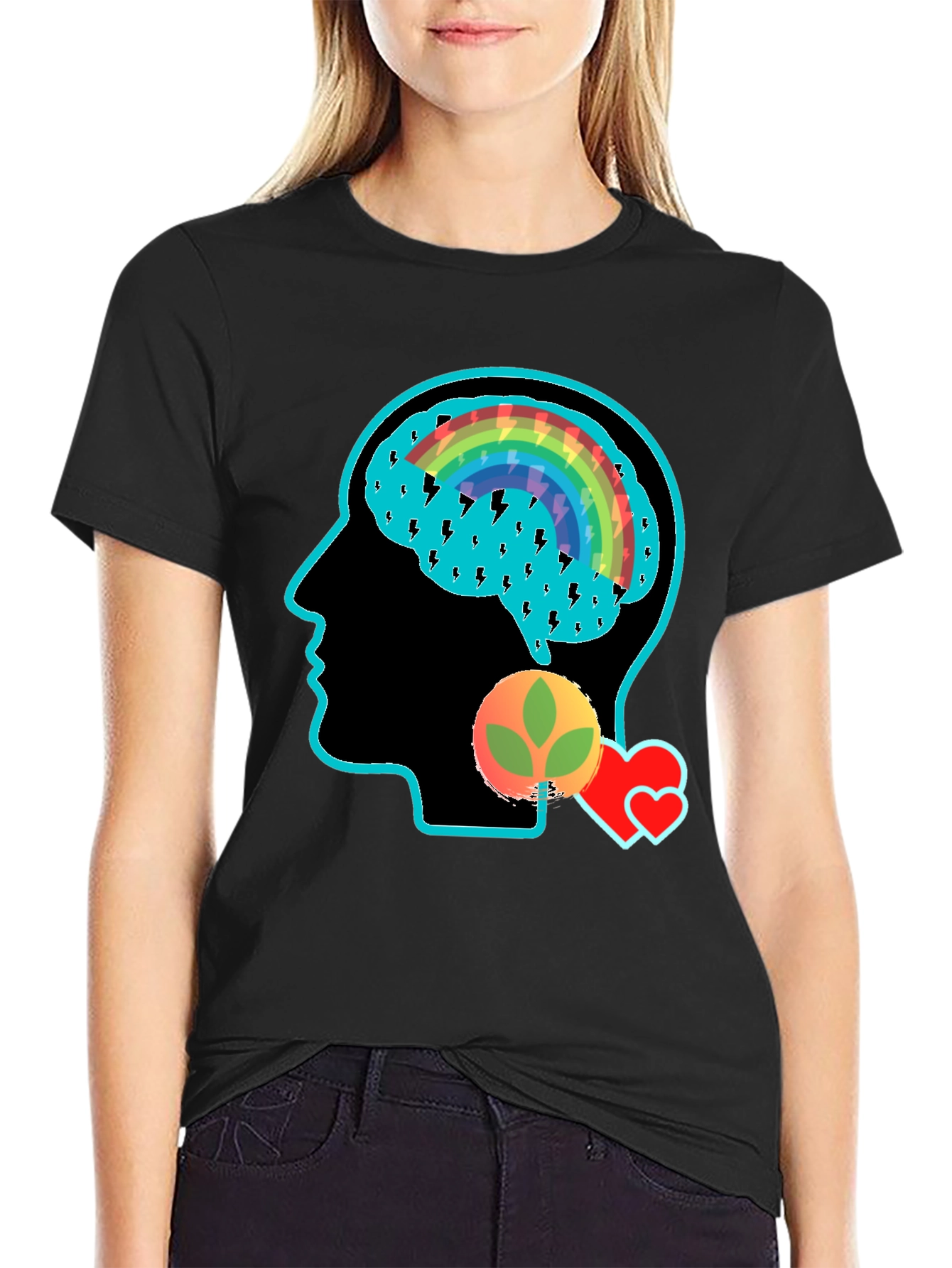 Creative Mind Graphic Tee - Black T-Shirt