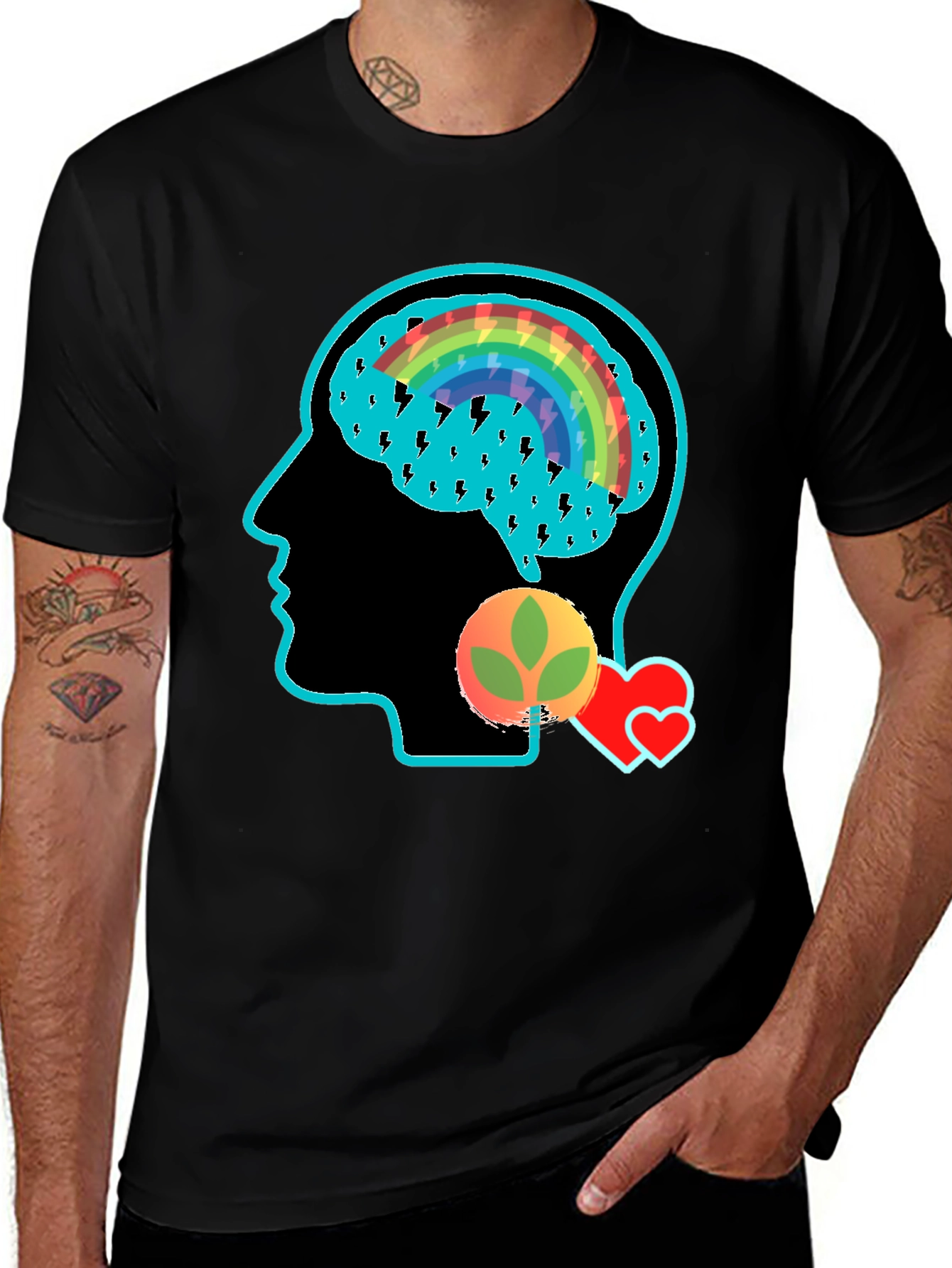 Creative Mind Graphic Tee - Black T-Shirt