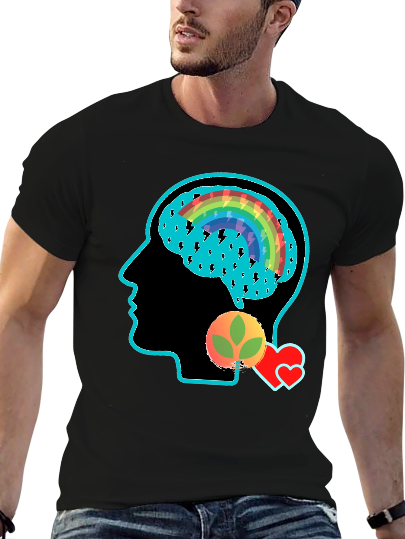 Creative Mind Graphic Tee - Black T-Shirt