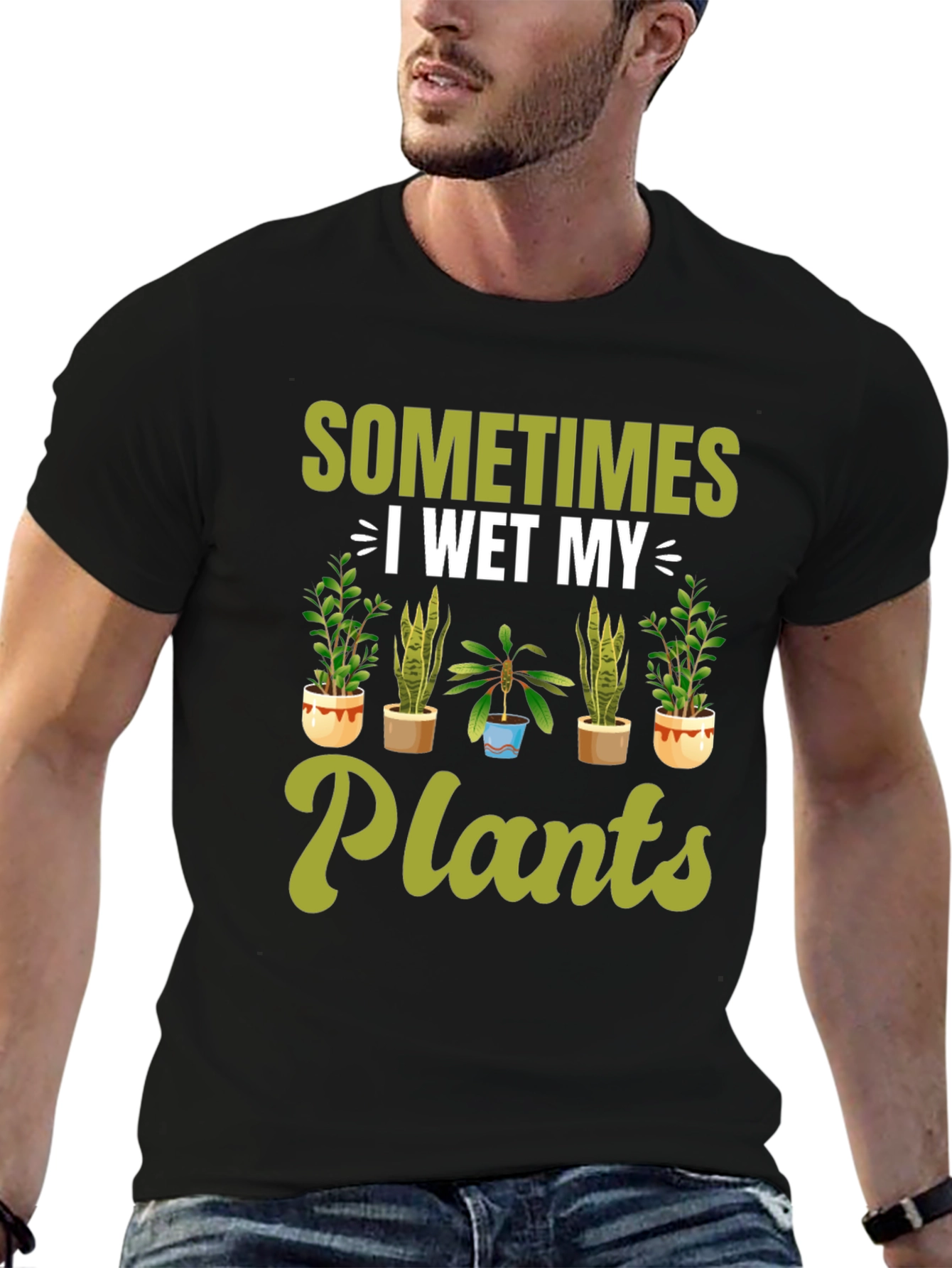 Funny I Wet My Plants Gardening T-Shirt