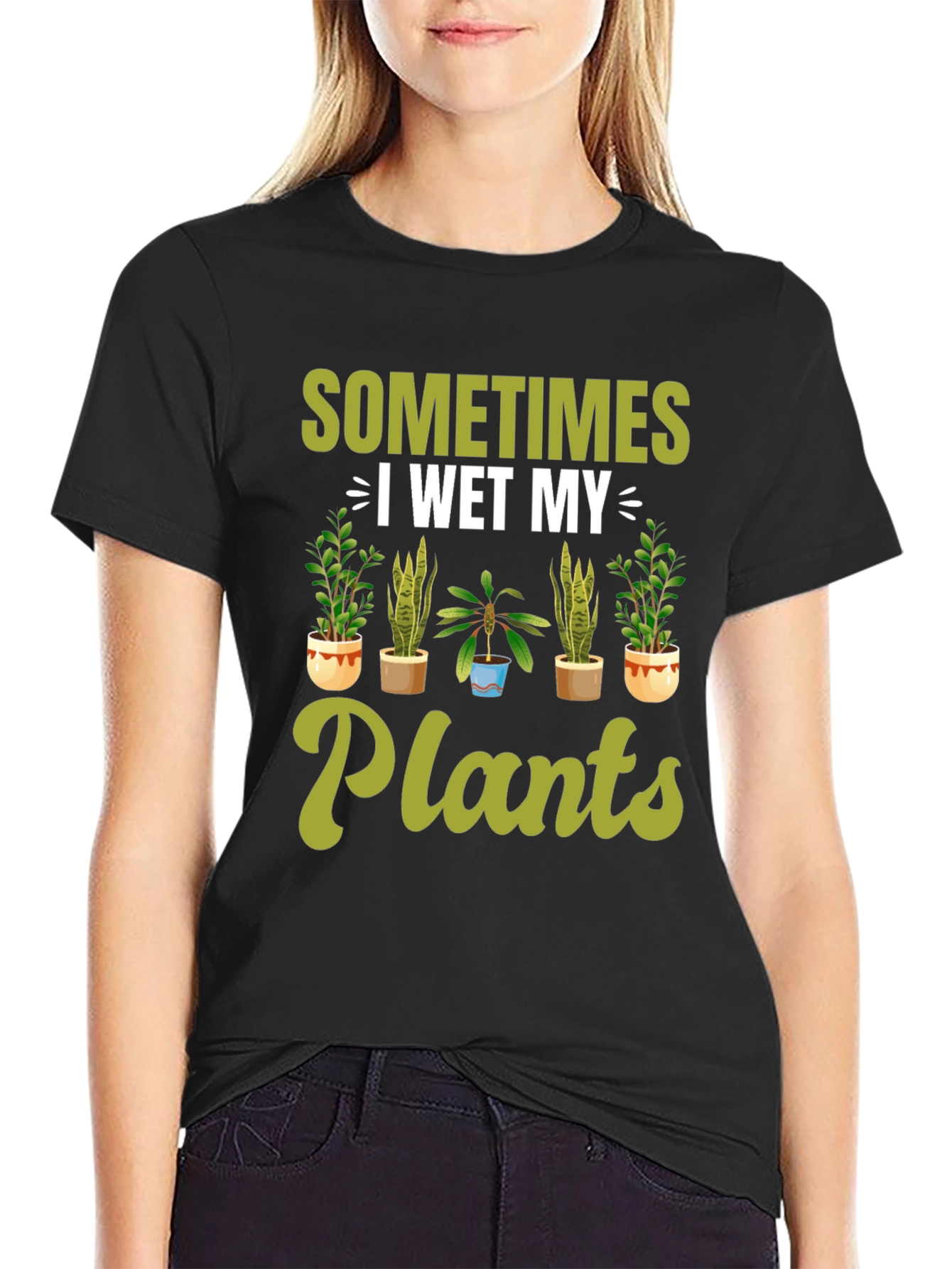 Funny I Wet My Plants Gardening T-Shirt