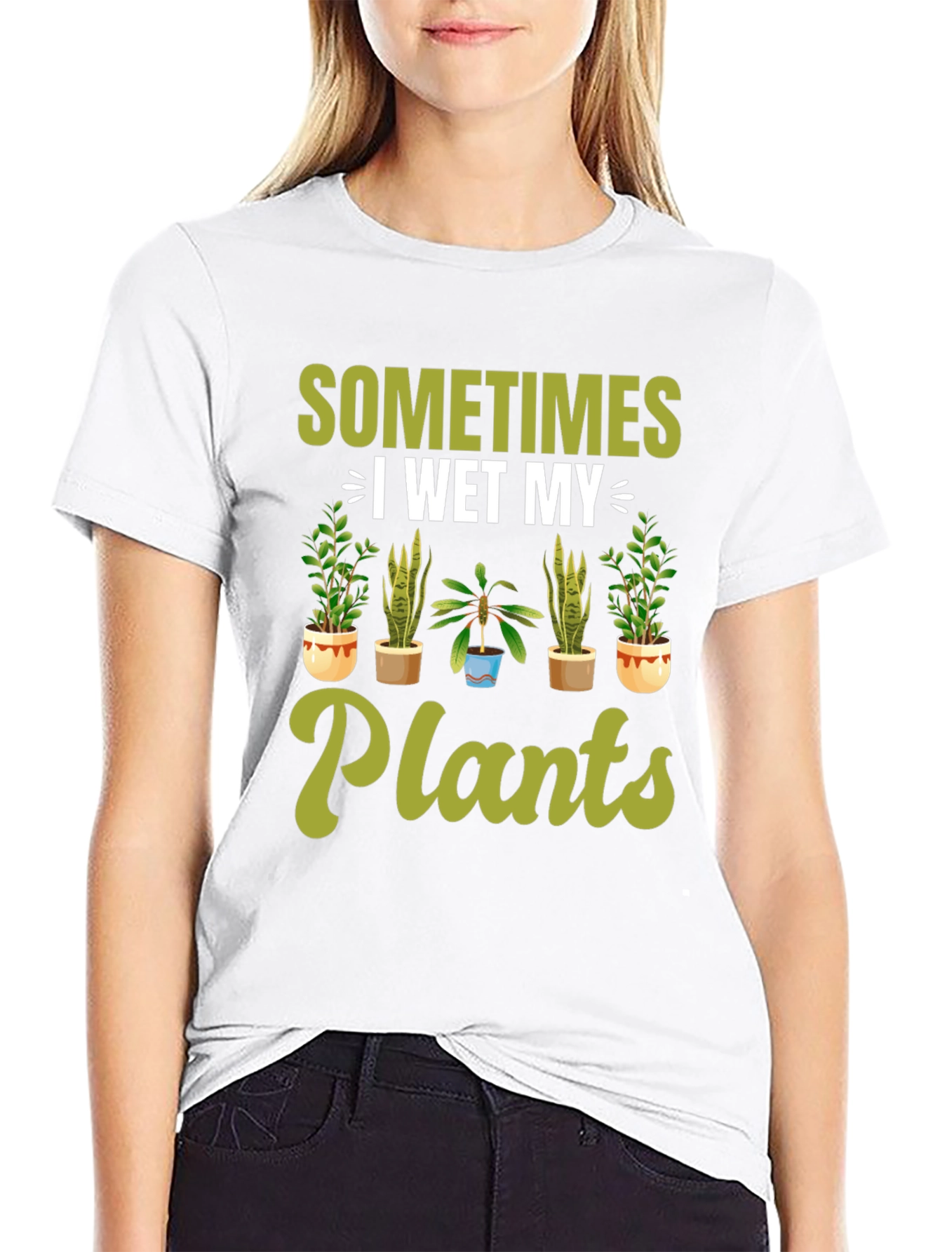 Funny I Wet My Plants Gardening T-Shirt