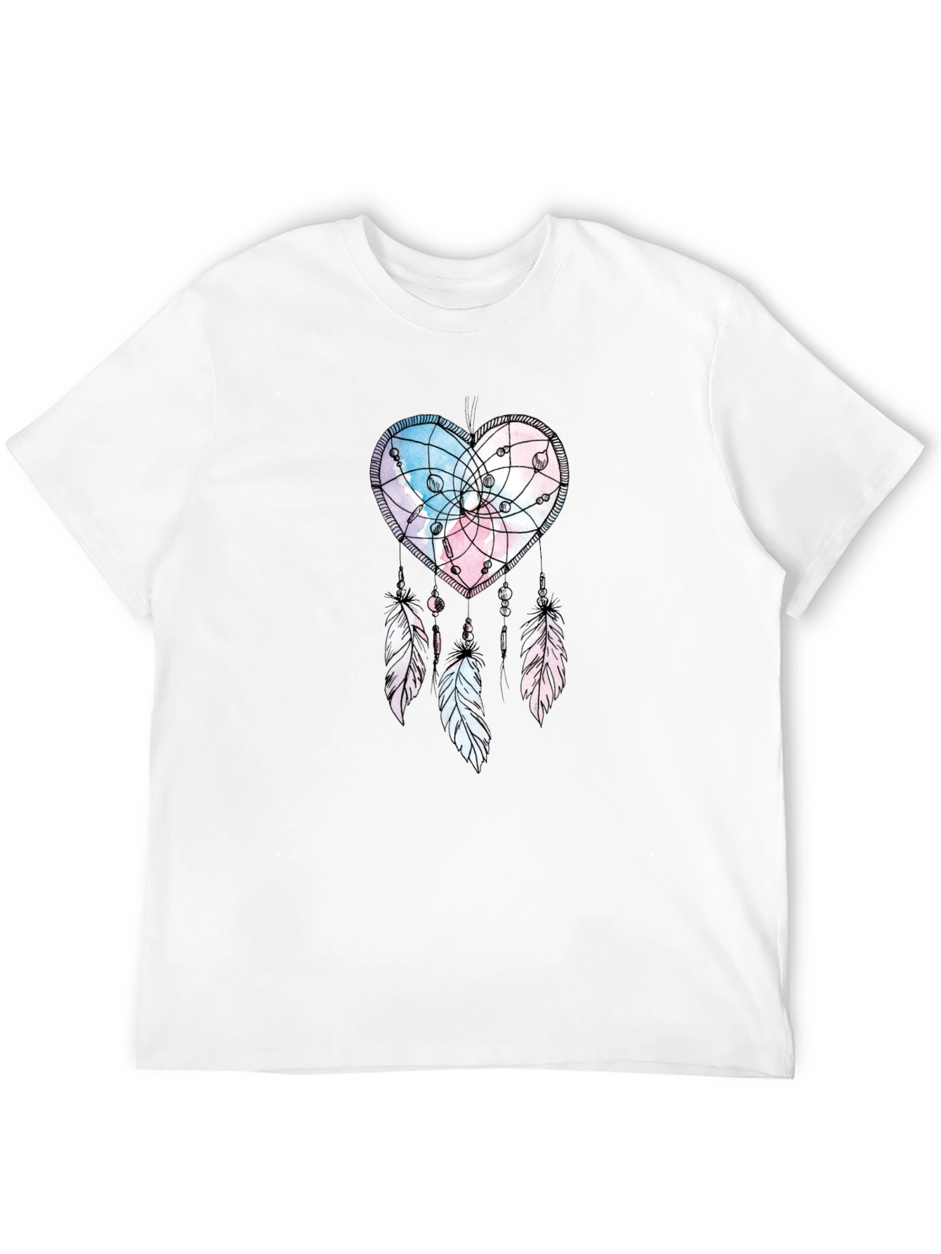 Heart Dreamcatcher T-Shirt: Stylish Black Tee for Men